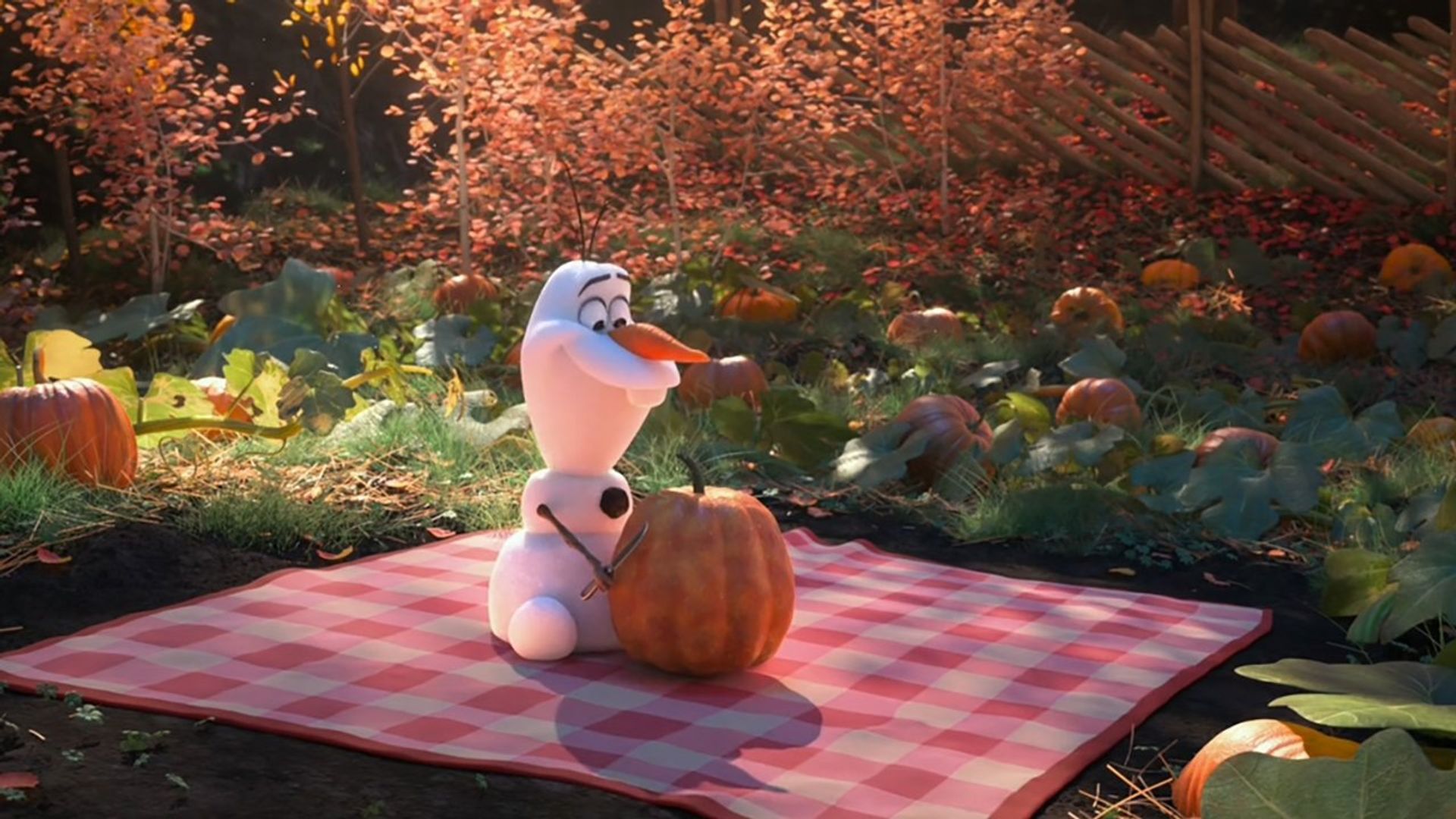 At Home with Olaf background