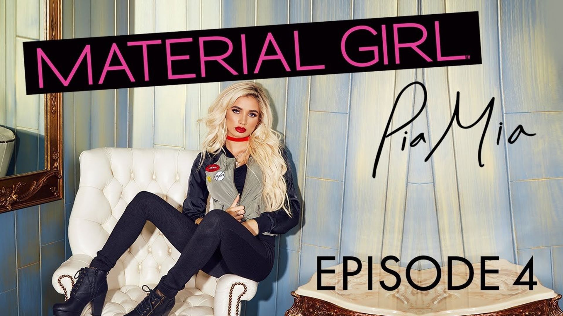 Material Girl: Pia Mia background