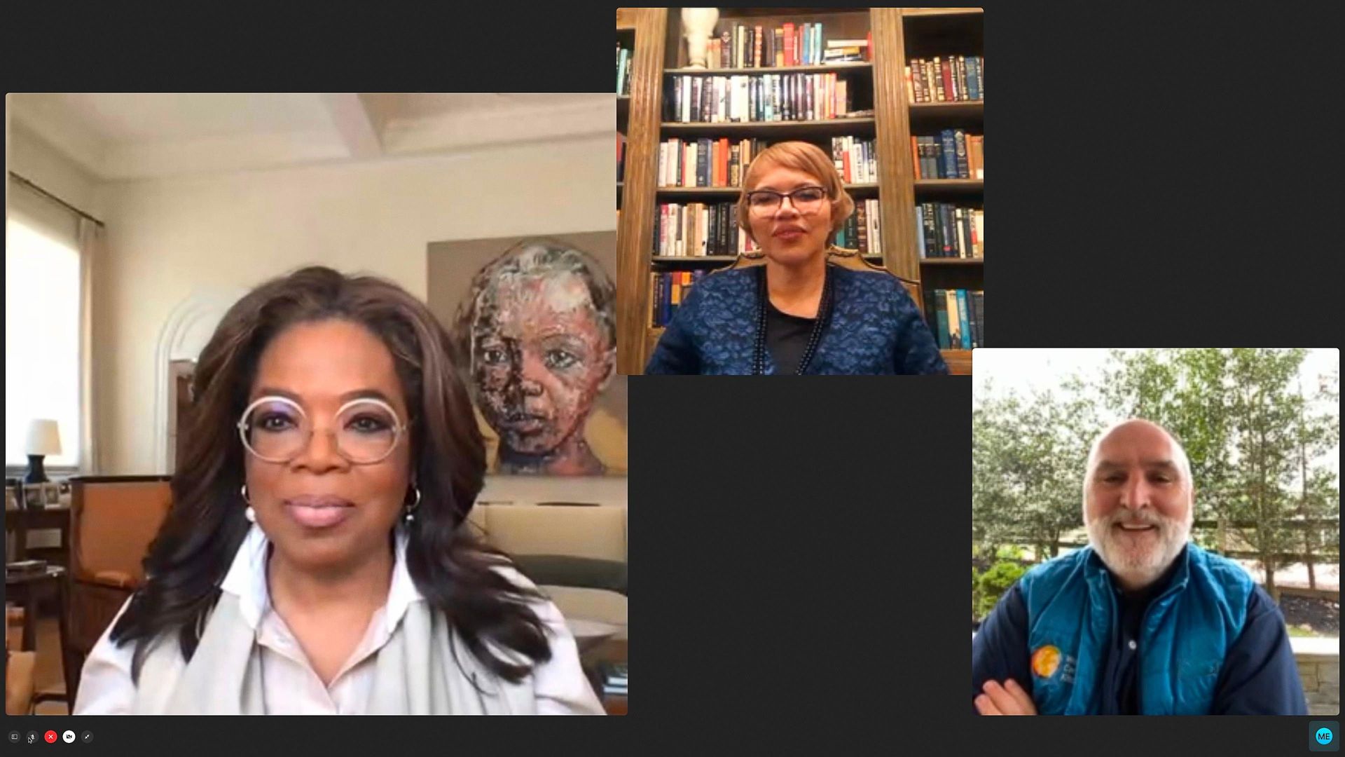 Oprah Talks COVID-19 background