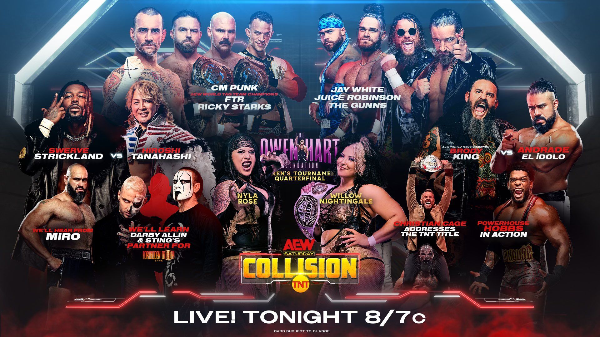 AEW Collision background