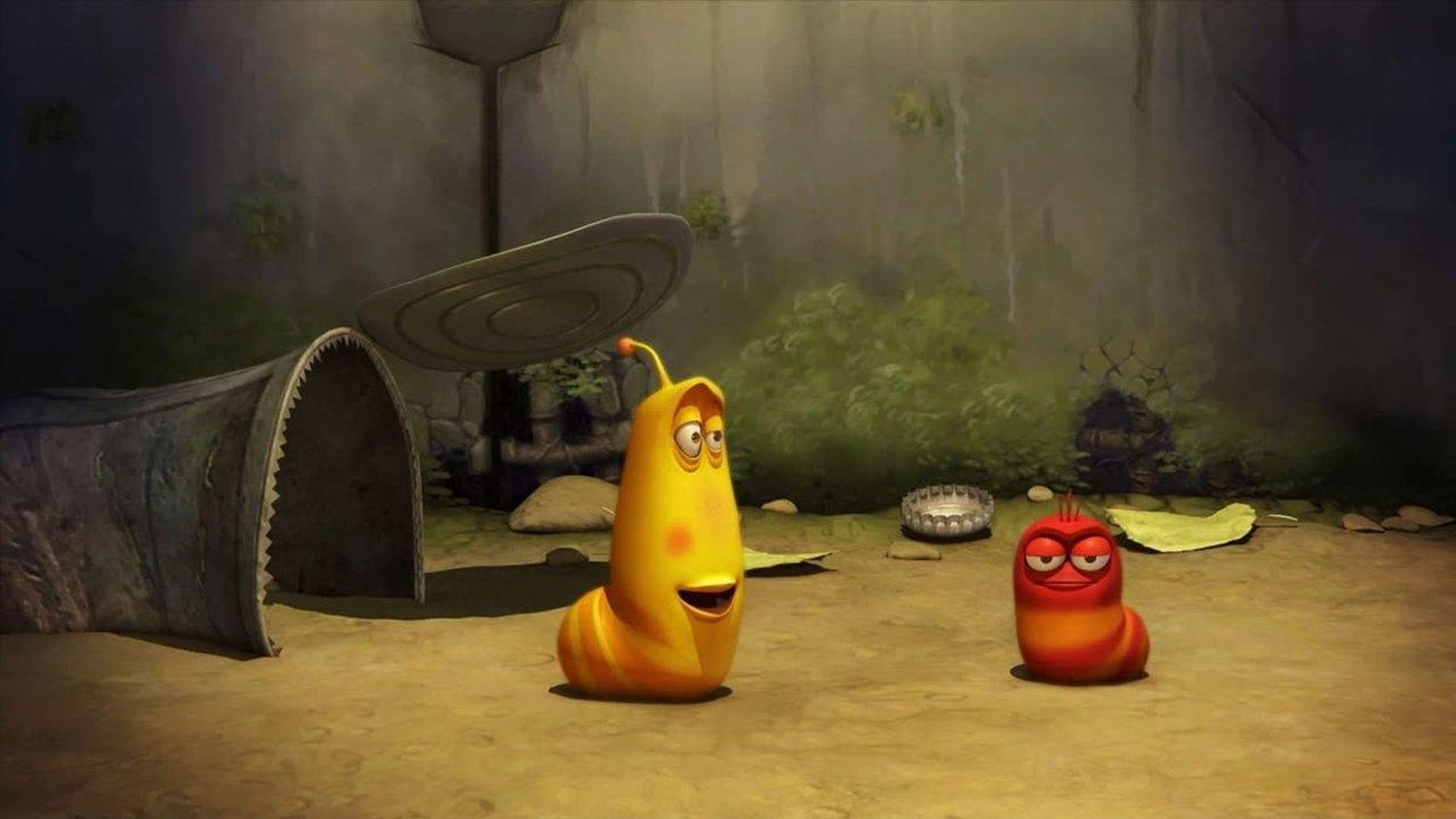 Larva background