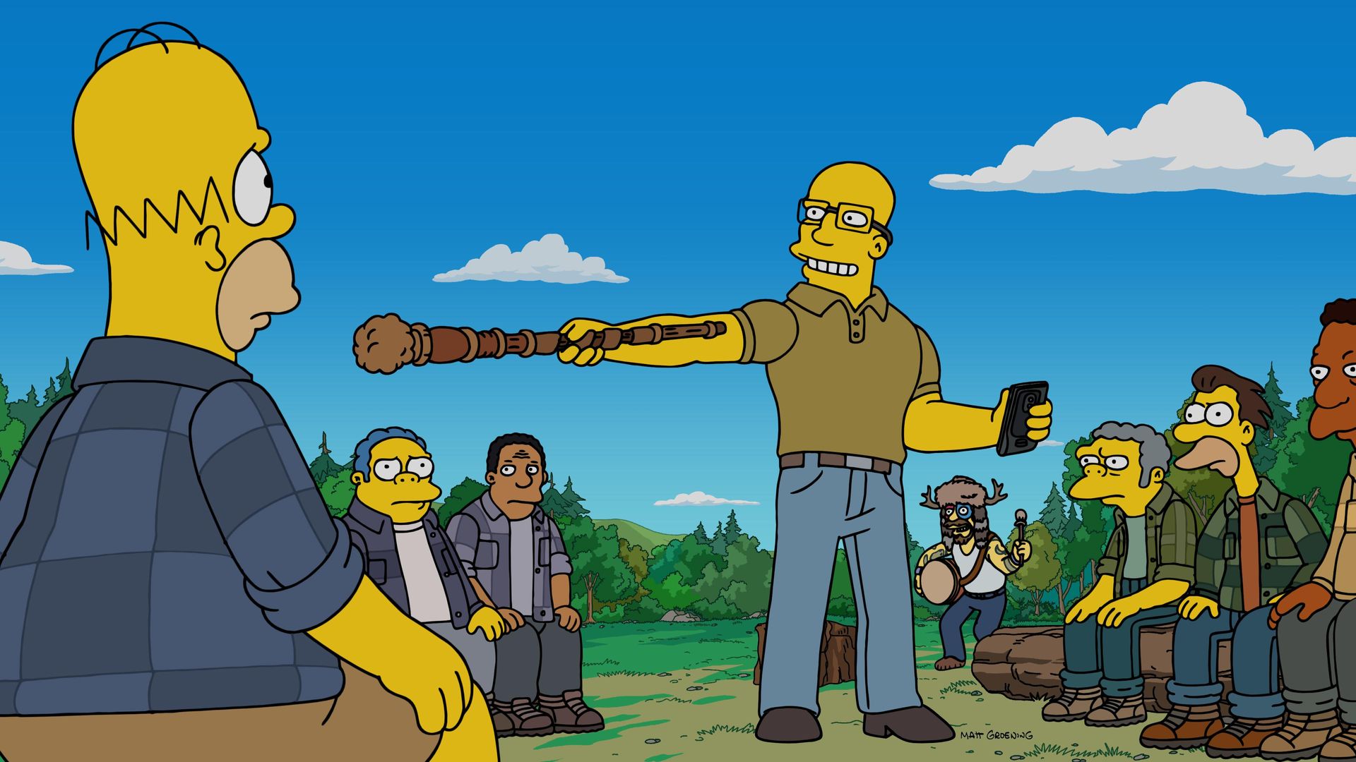 The Simpsons background