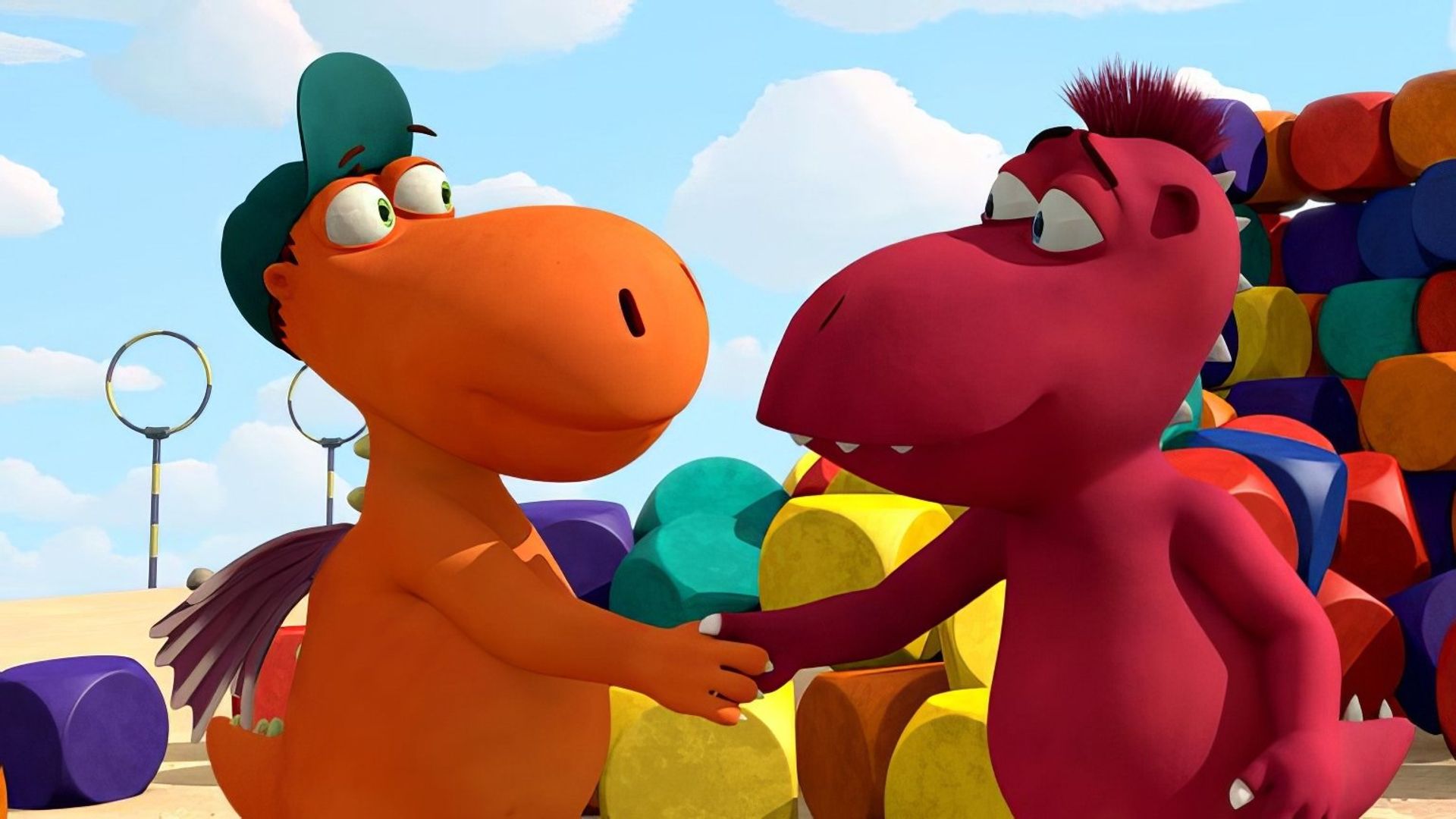 Der kleine Drache Kokosnuss background