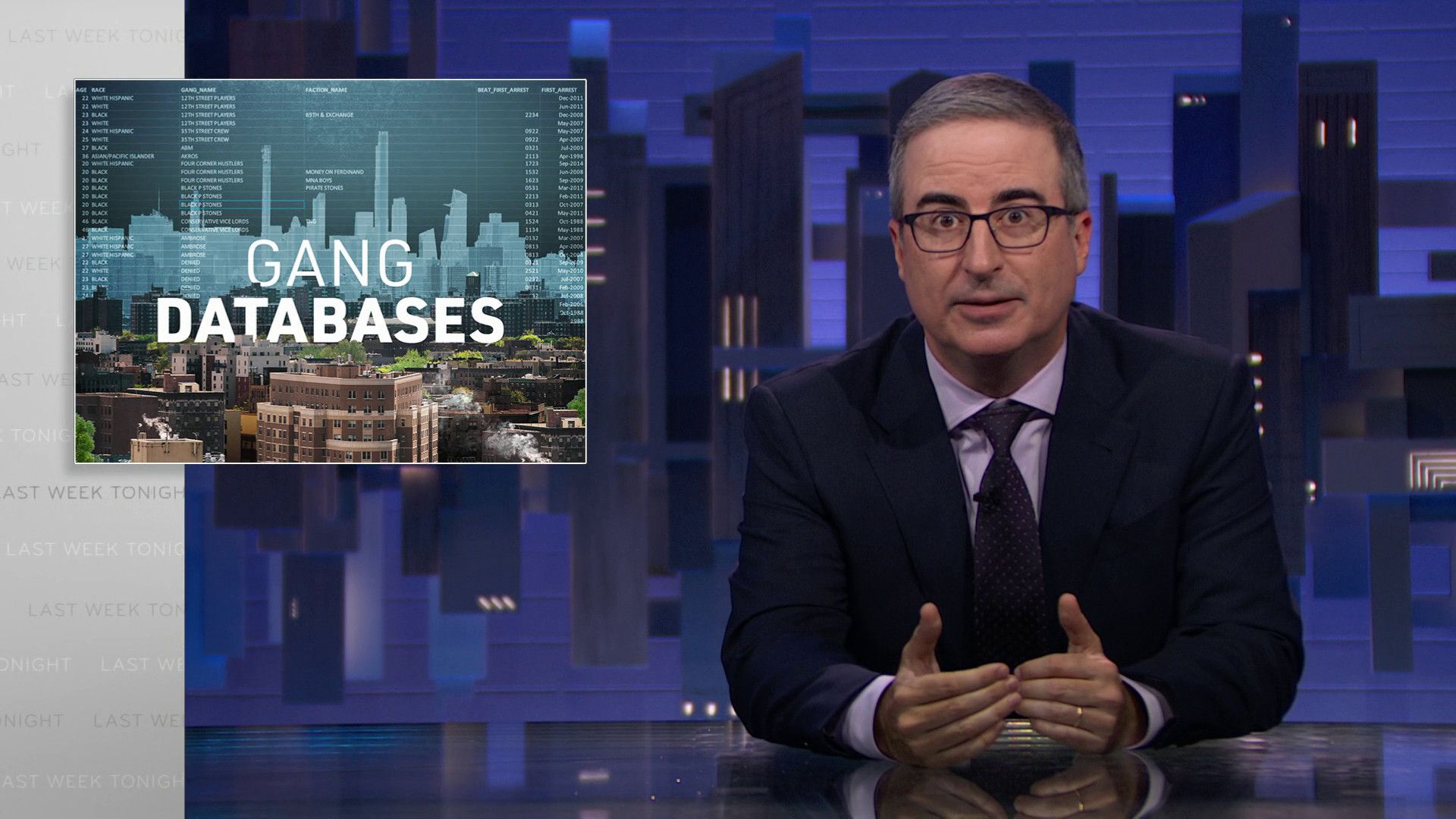 Last Week Tonight with John Oliver background