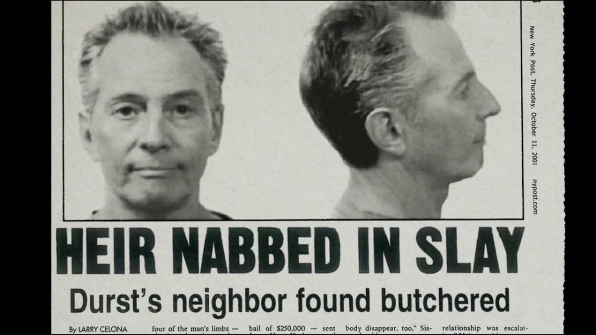 The Jinx: The Life and Deaths of Robert Durst background