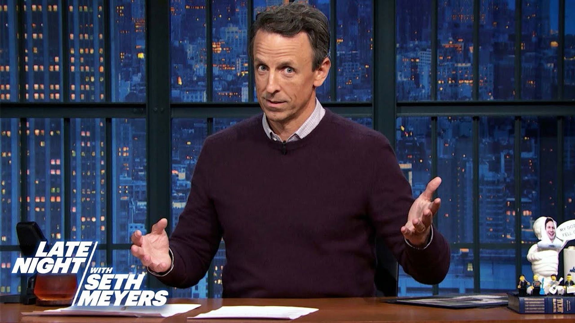 Late Night with Seth Meyers: Corrections" background