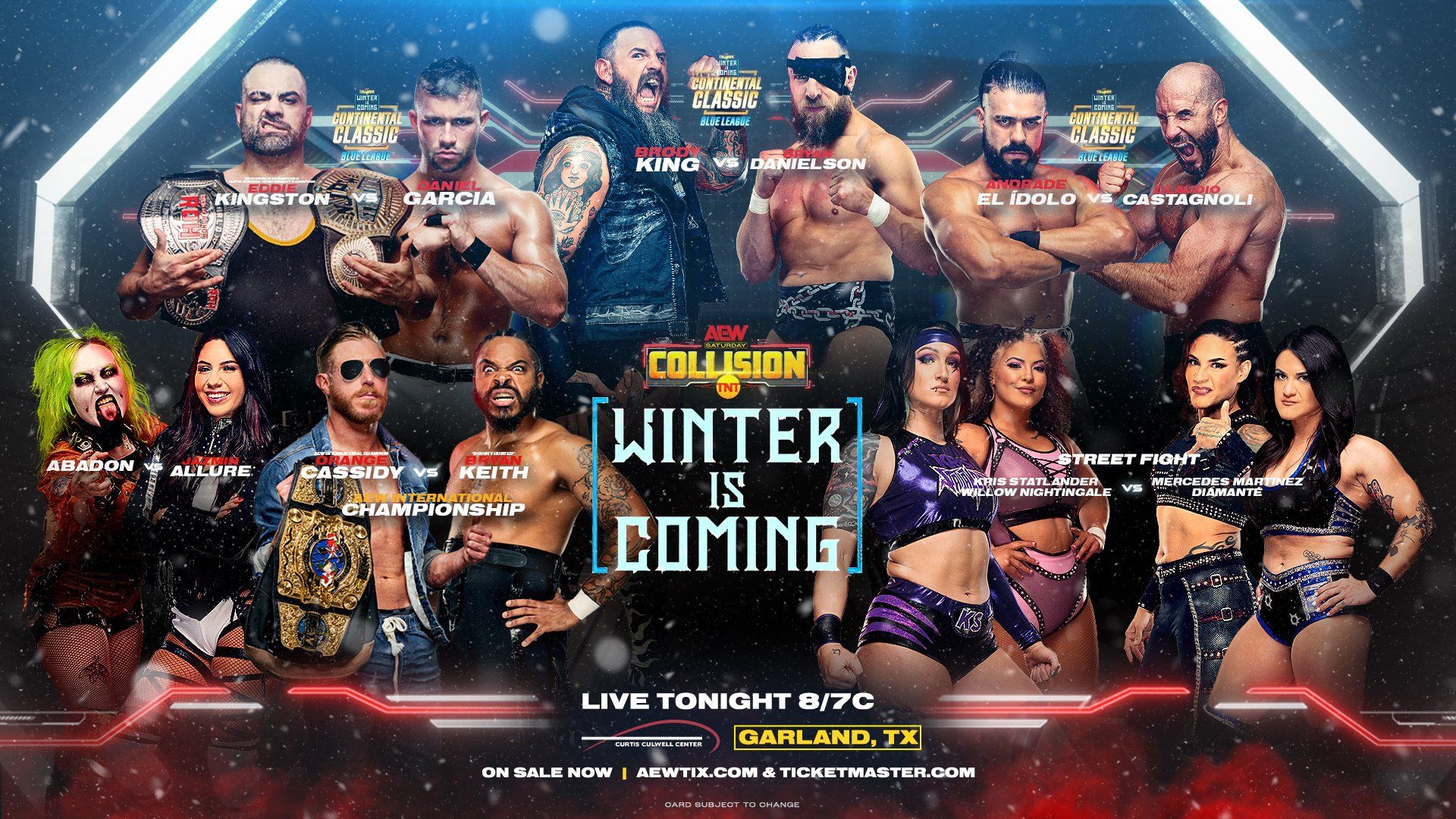 AEW Collision background