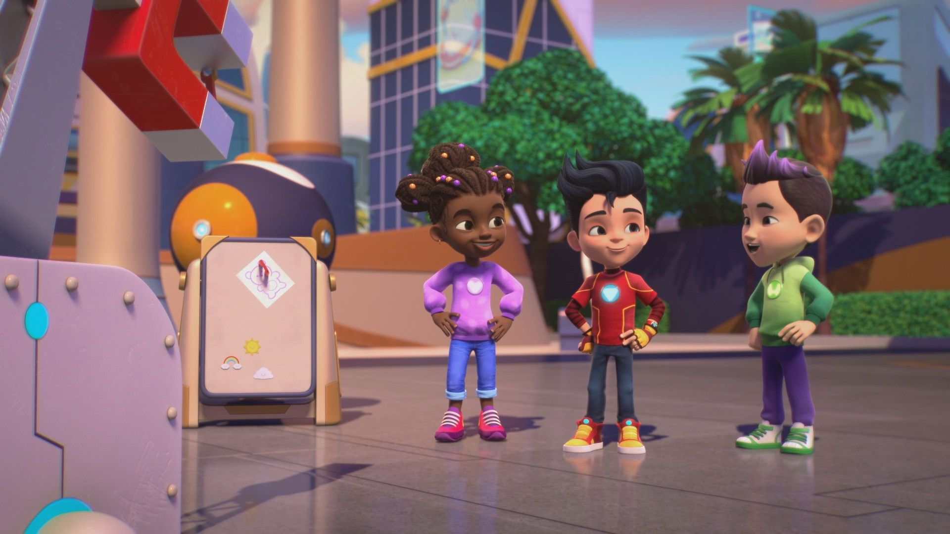 Iron Man and His Awesome Friends background