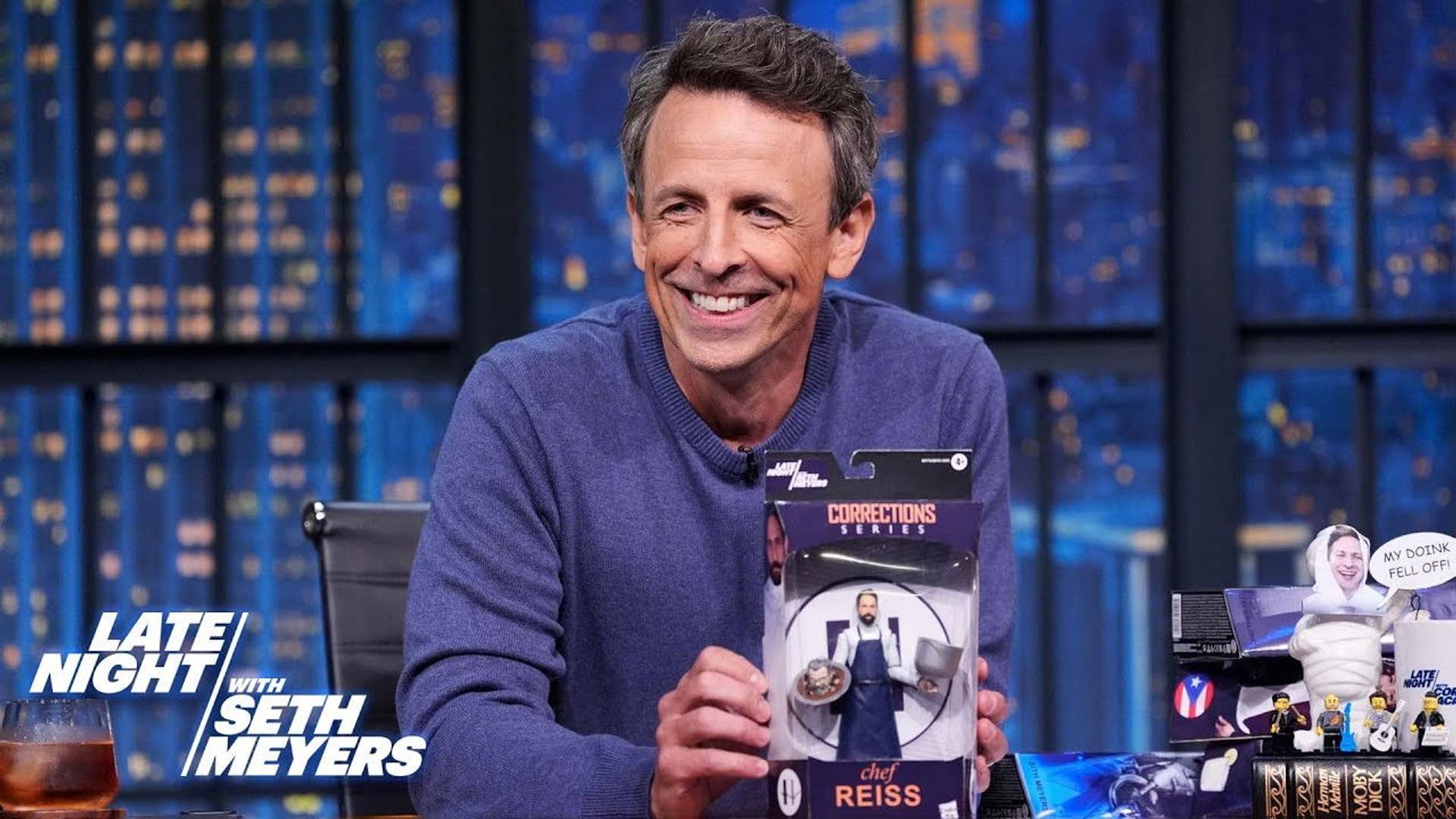Late Night with Seth Meyers: Corrections" background