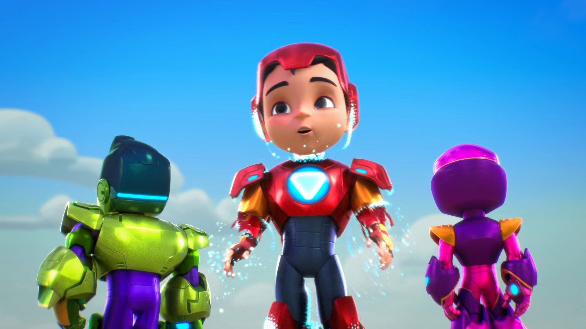 Iron Man and His Awesome Friends background