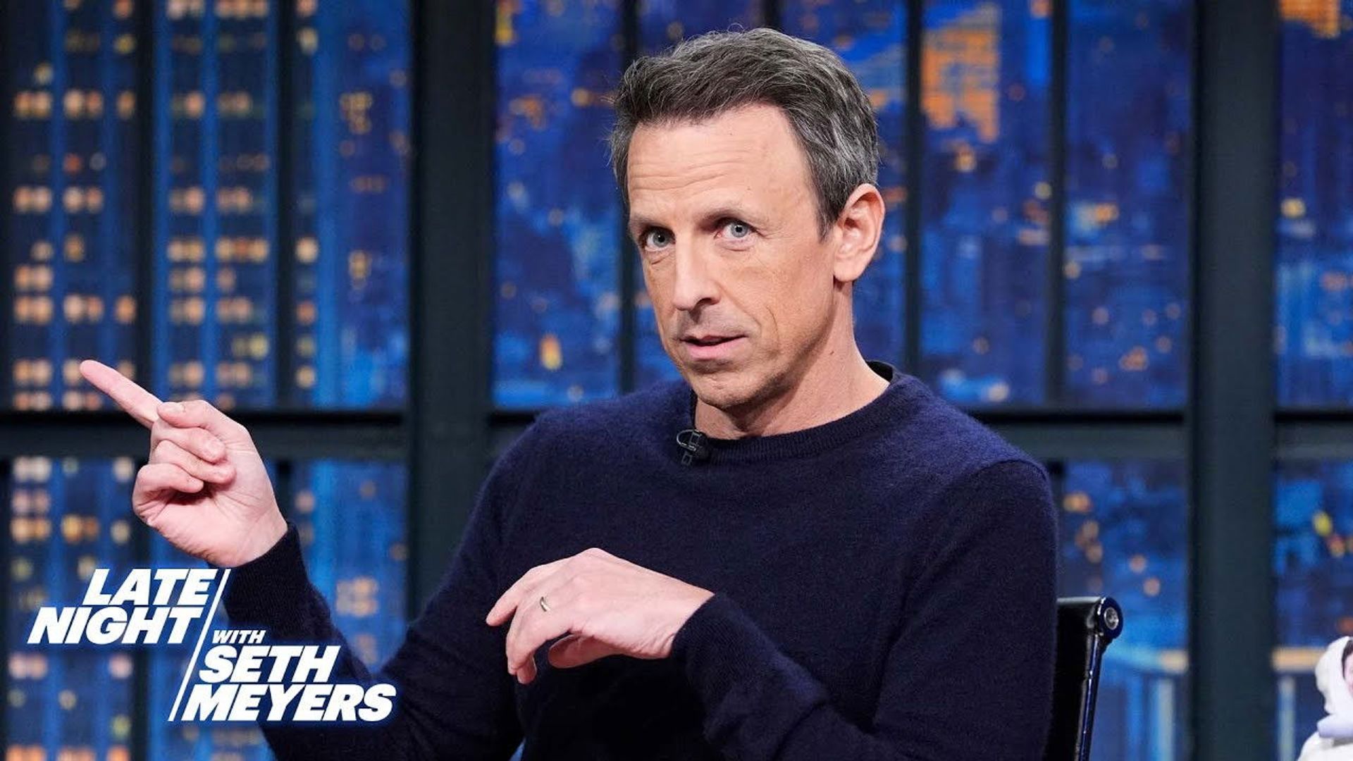 Late Night with Seth Meyers: Corrections" background