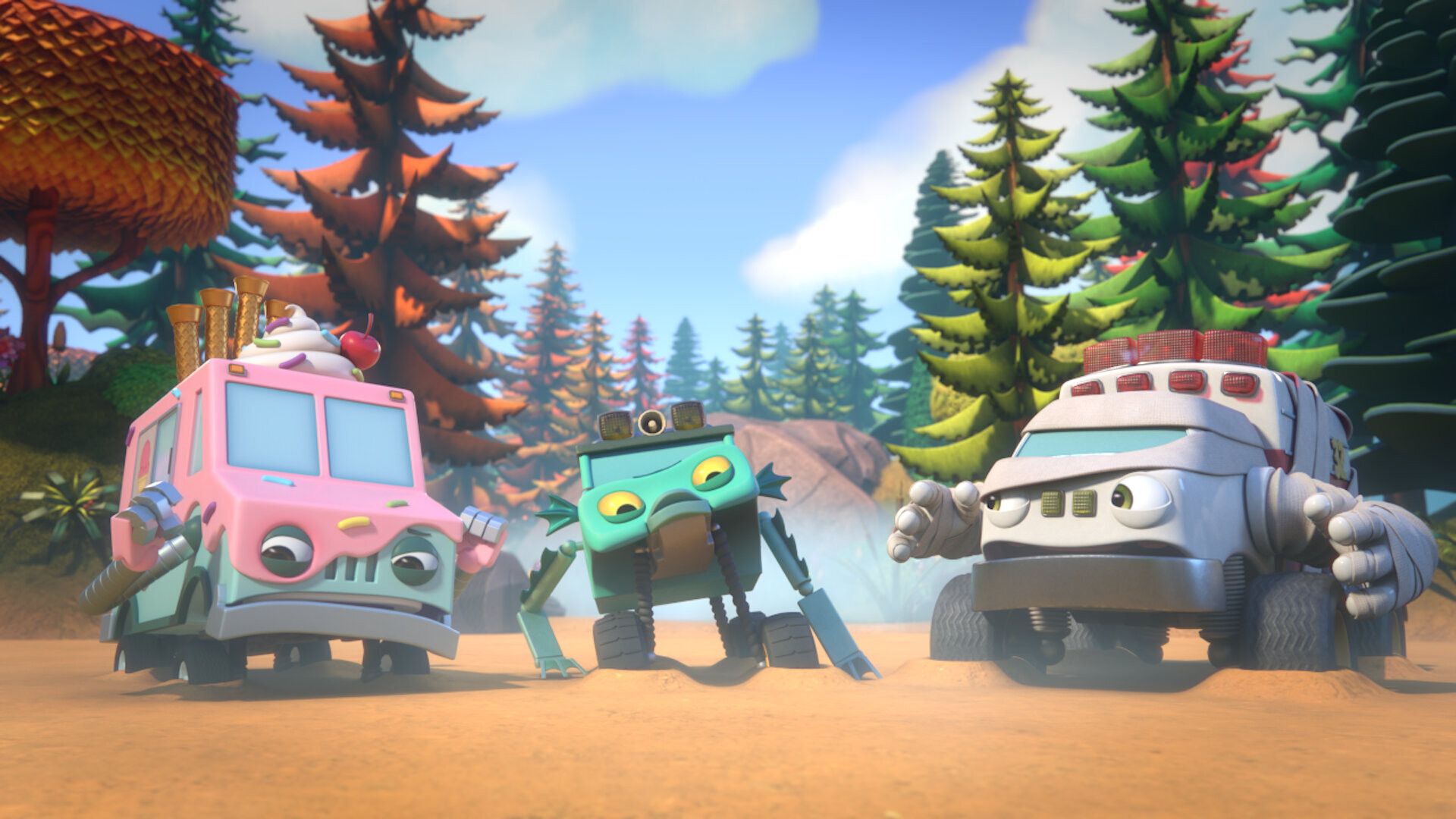 Mighty MonsterWheelies background