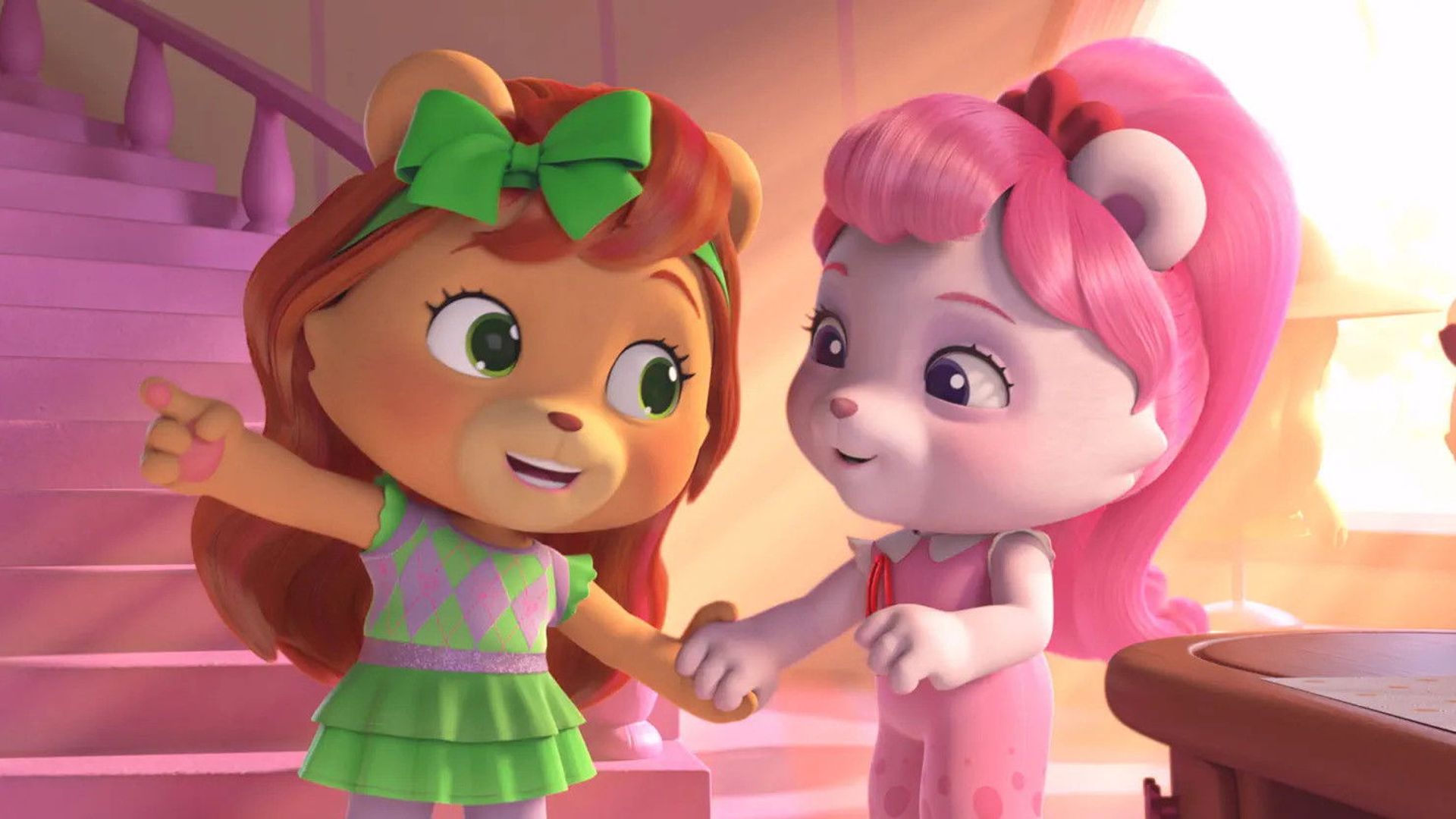 Tea Town Teddy Bears background