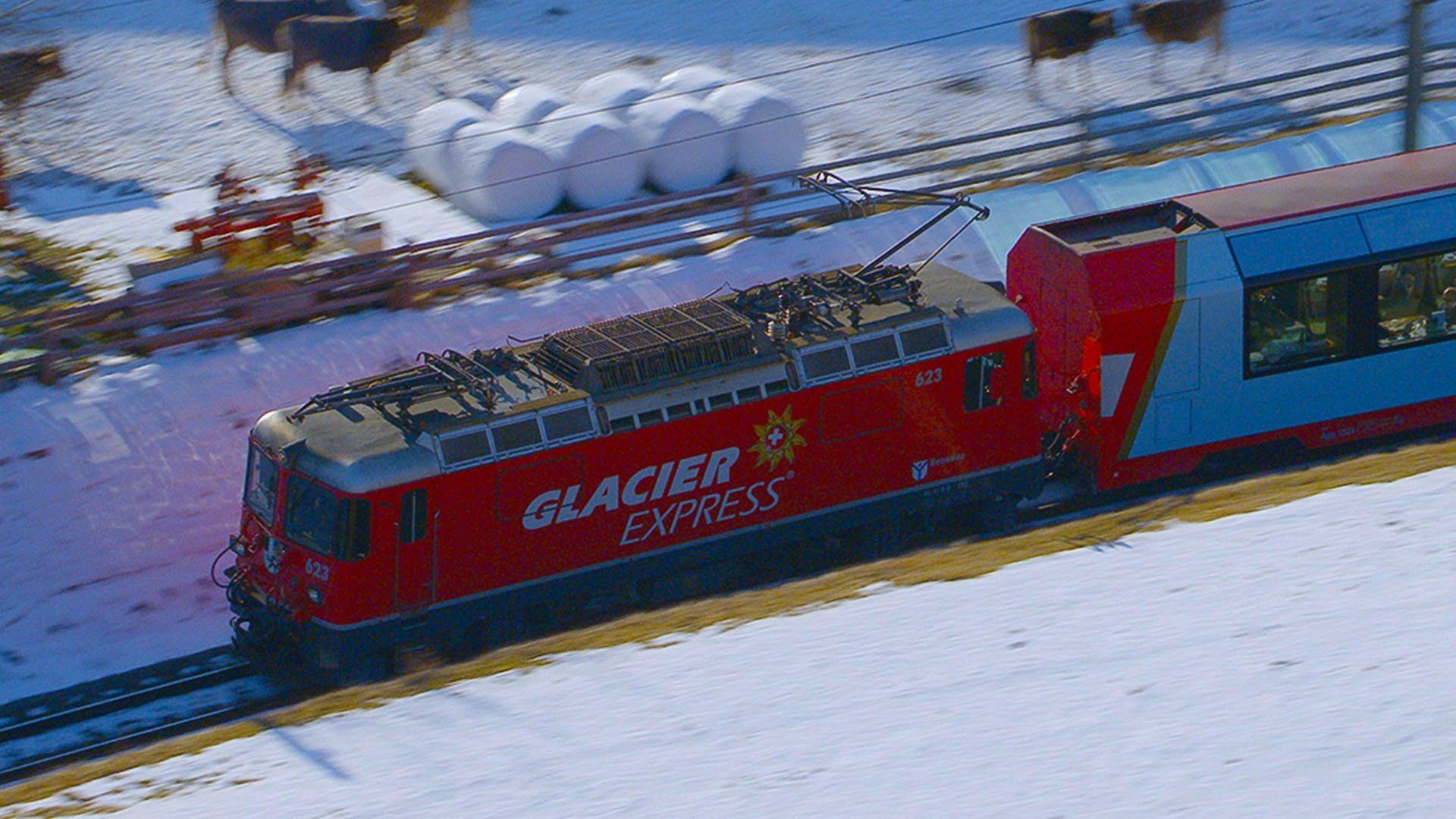 World's Greatest Train Journeys from Above background