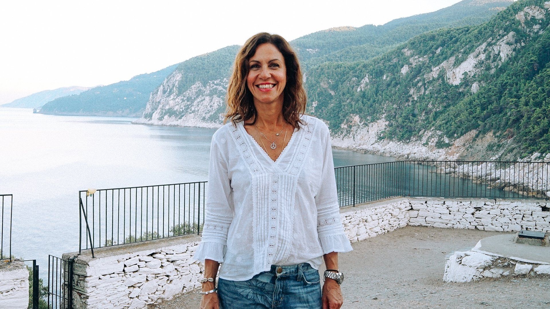The Greek Islands with Julia Bradbury background