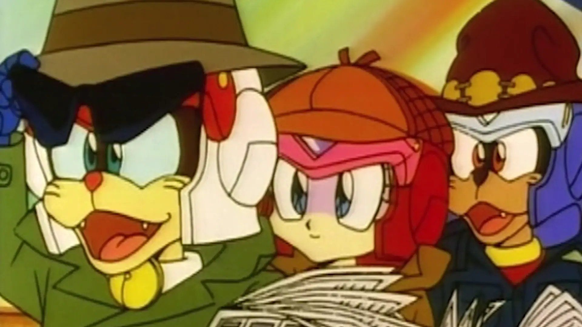 Samurai Pizza Cats background
