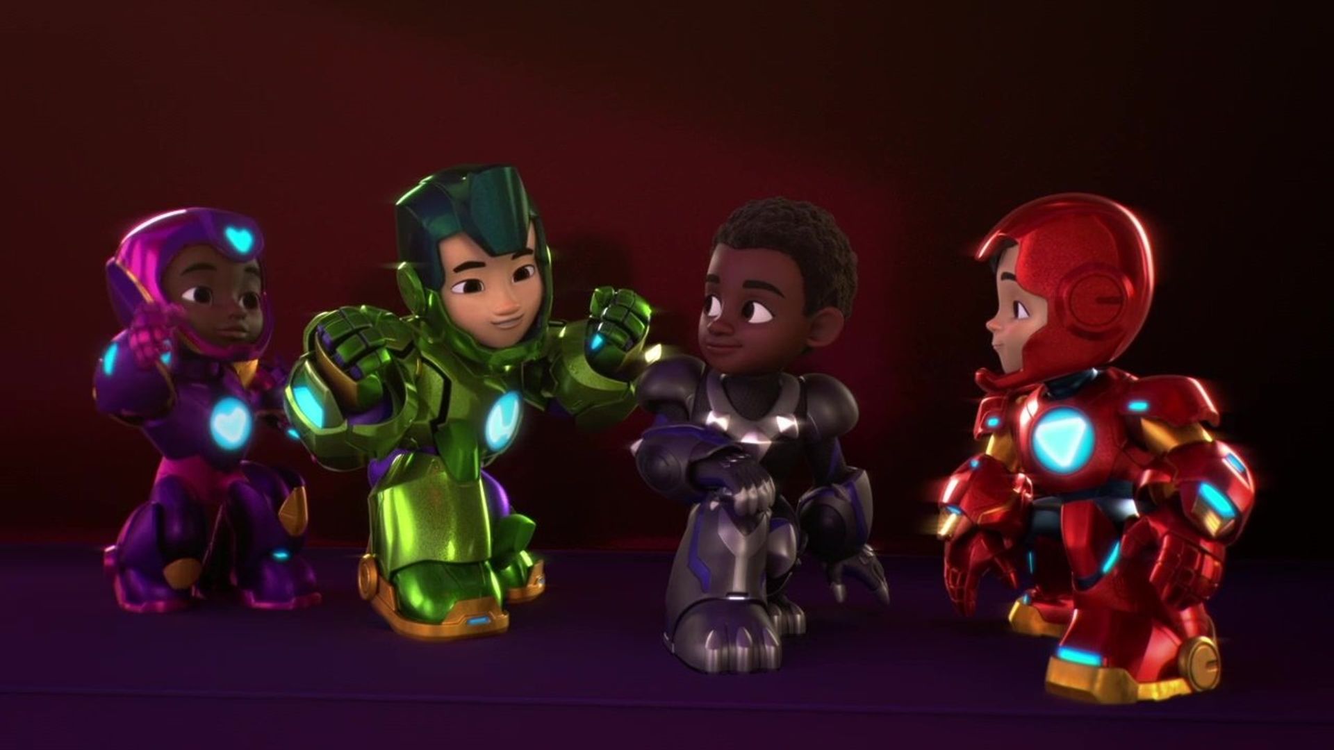 Iron Man and His Awesome Friends background