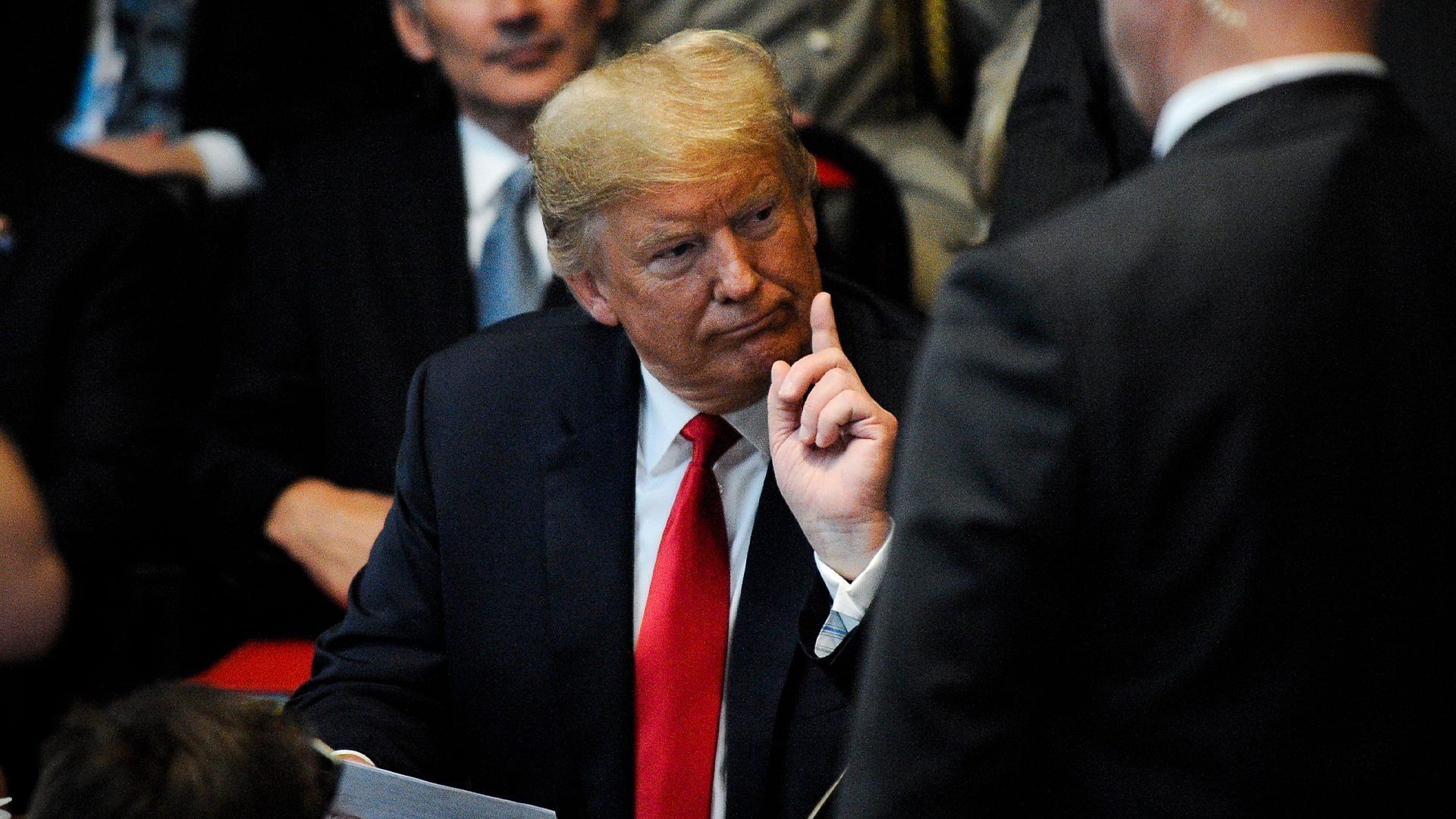 Trump Takes on the World background