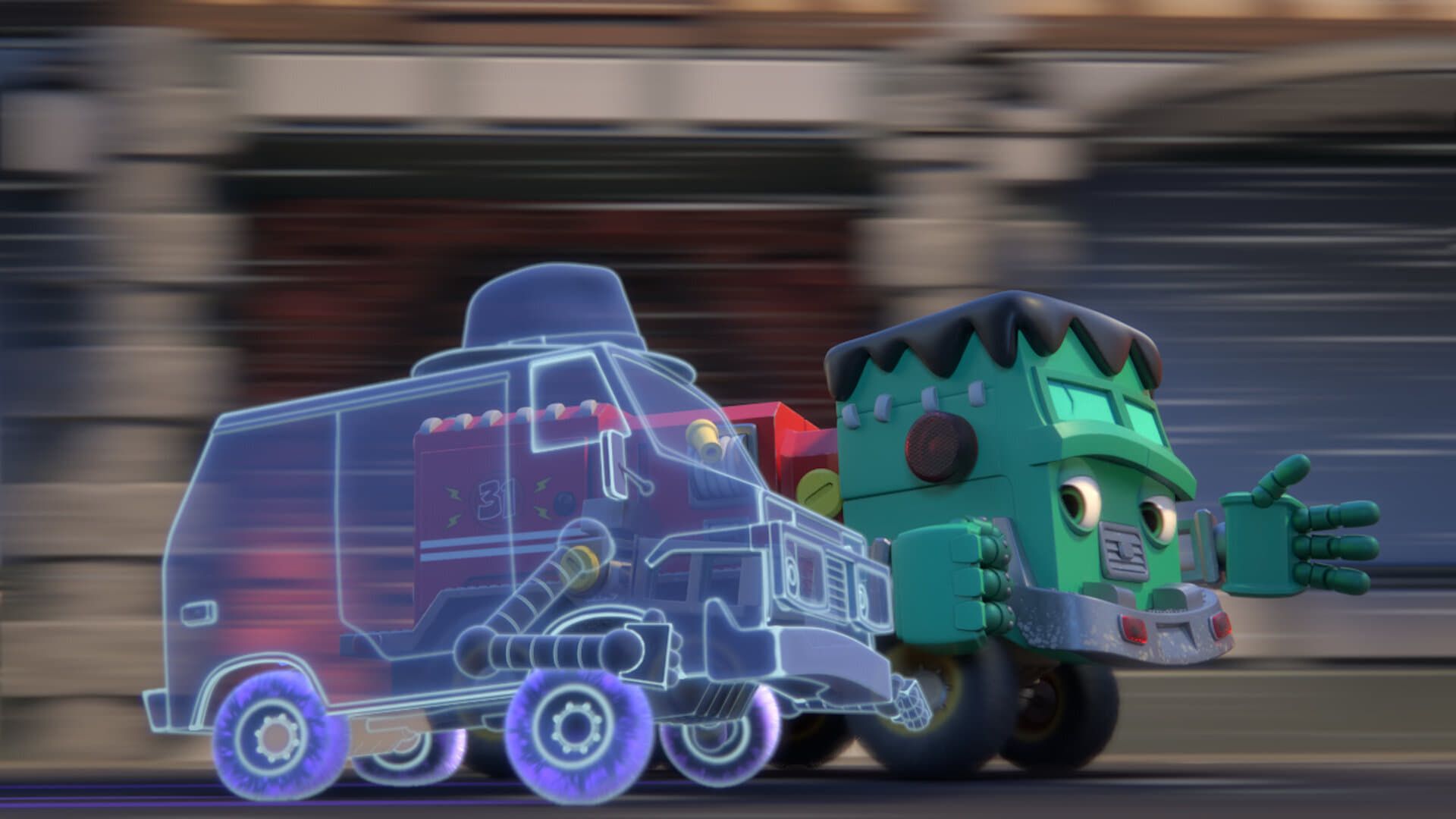 Mighty MonsterWheelies background