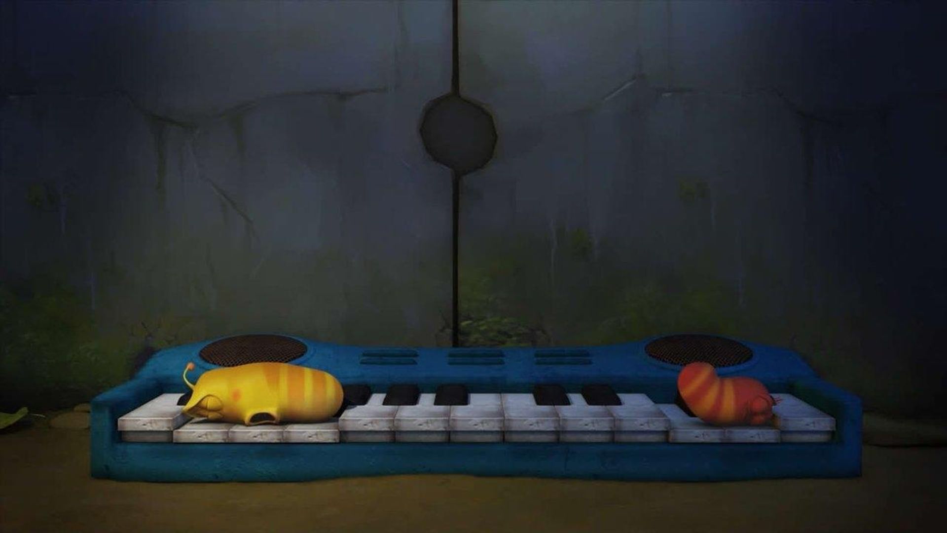 Larva background
