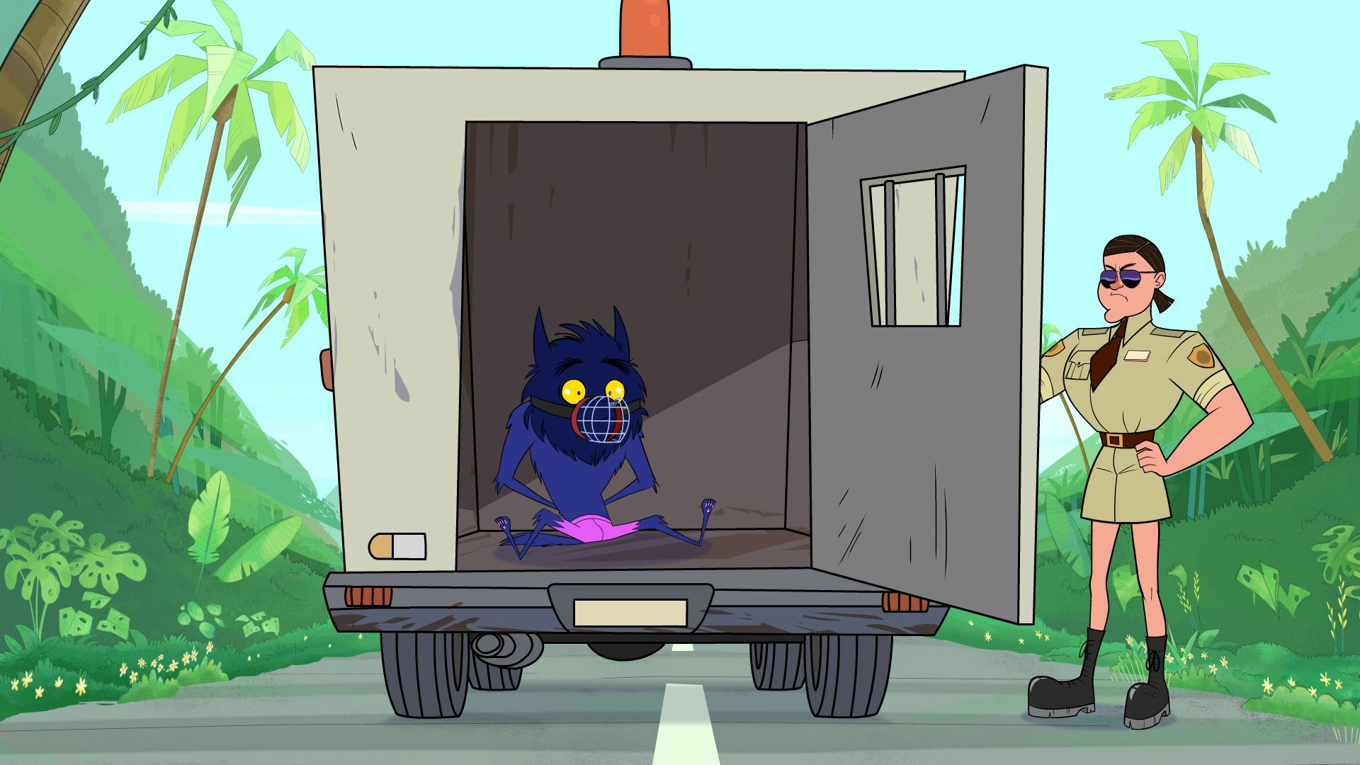 Monster Beach background