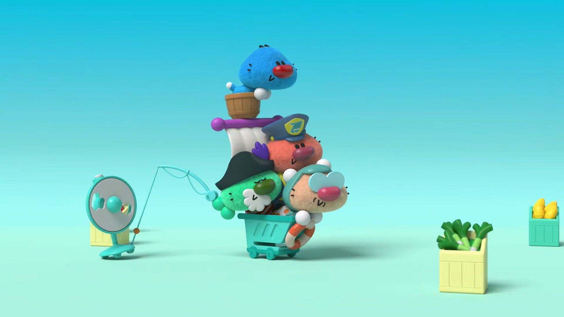 The New Adventures of Oggy background