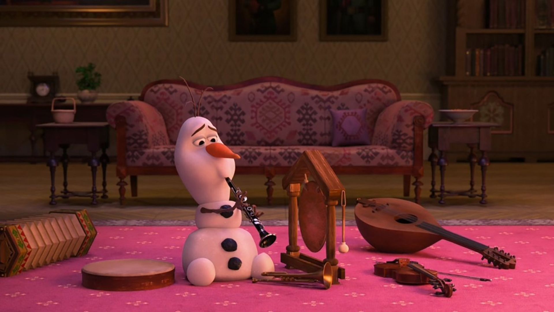 At Home with Olaf background