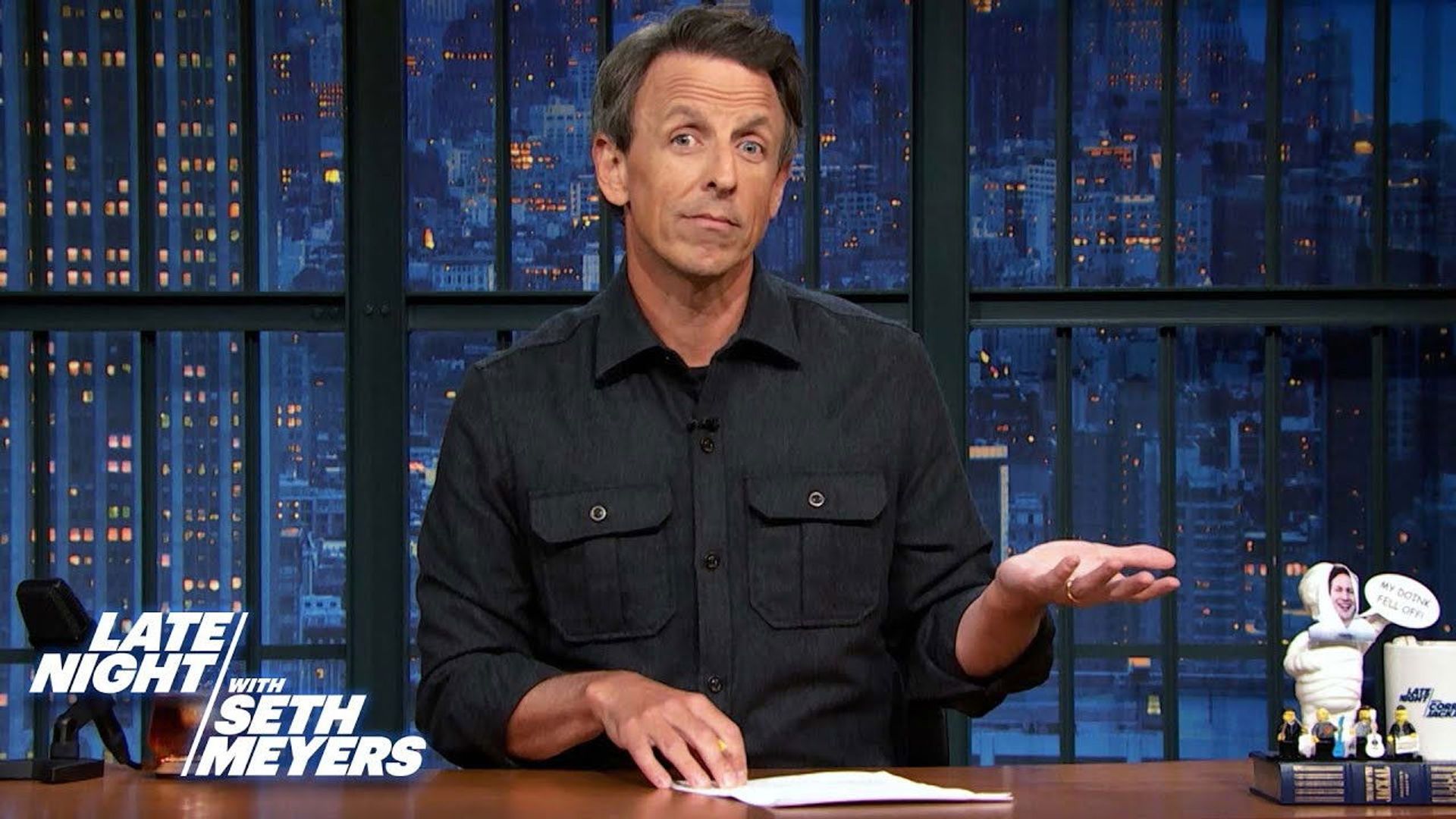 Late Night with Seth Meyers: Corrections" background
