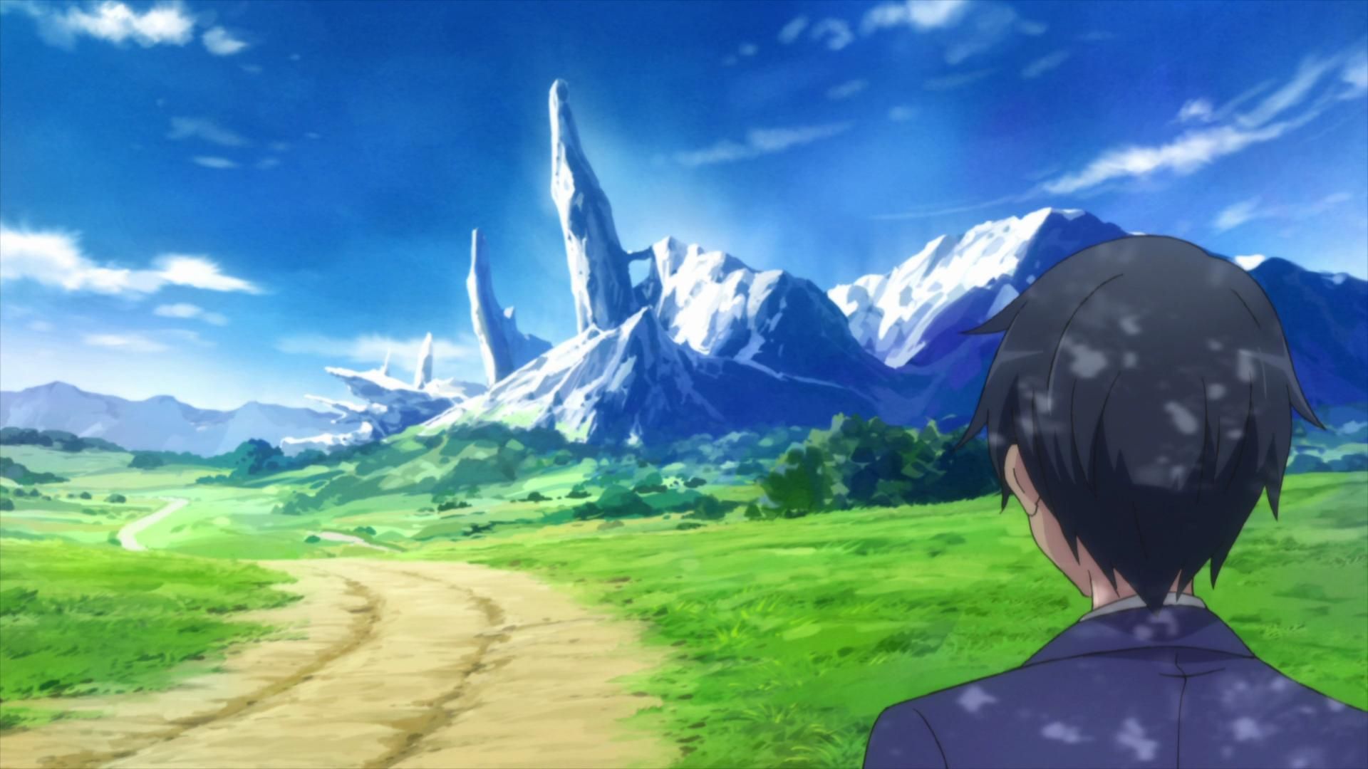 Isekai wa smartphone to tomo ni. background