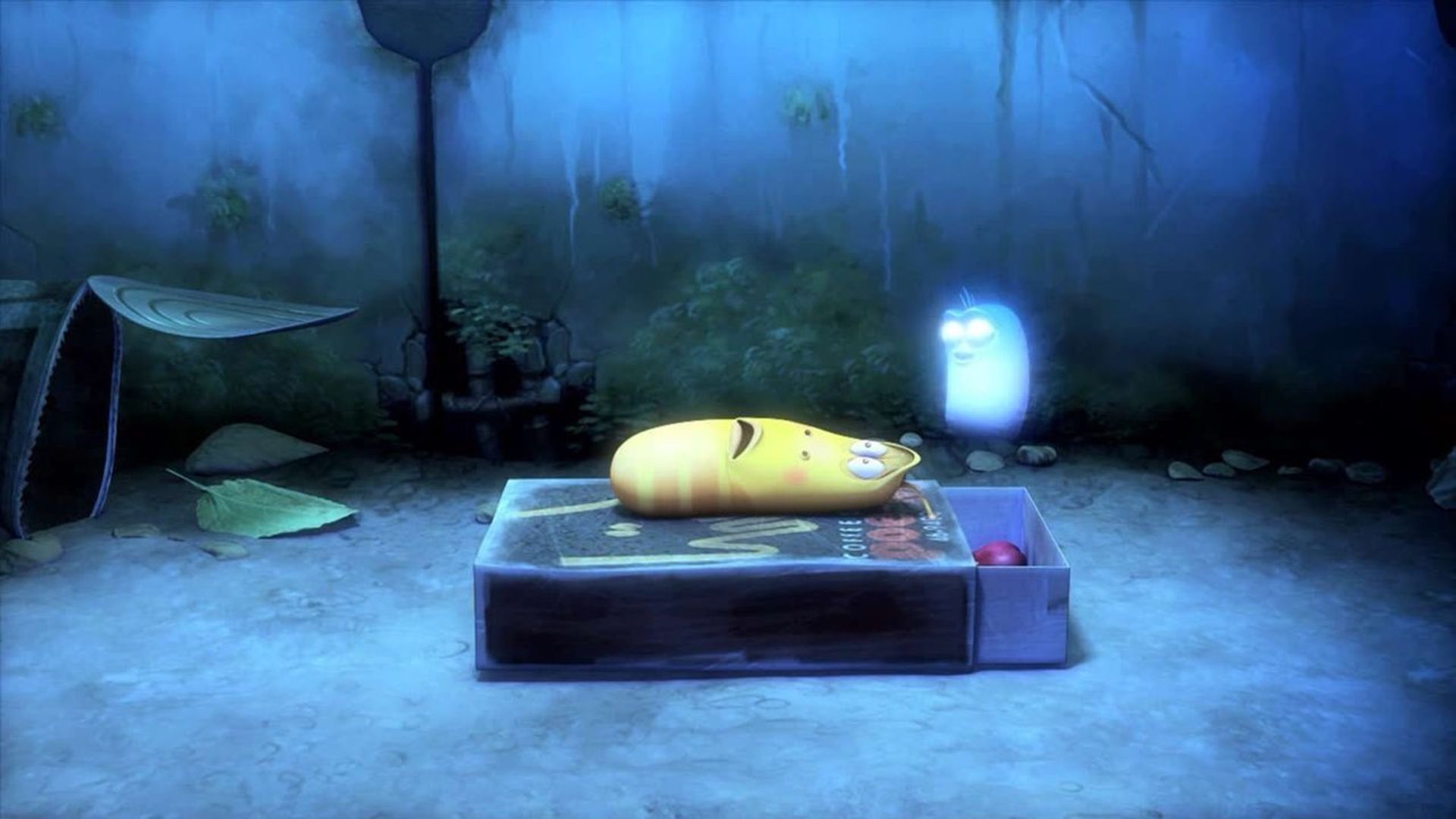 Larva background