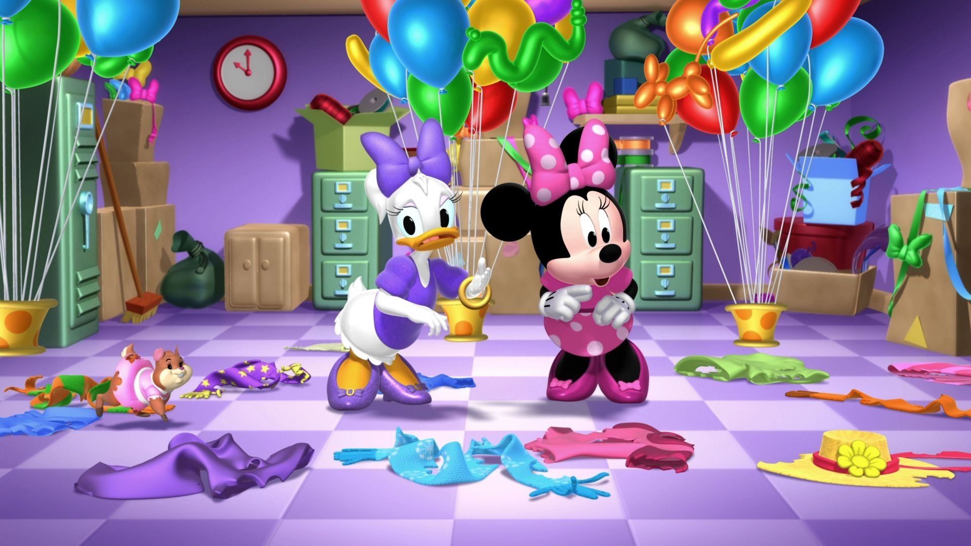 Minnie's Bow-Toons background