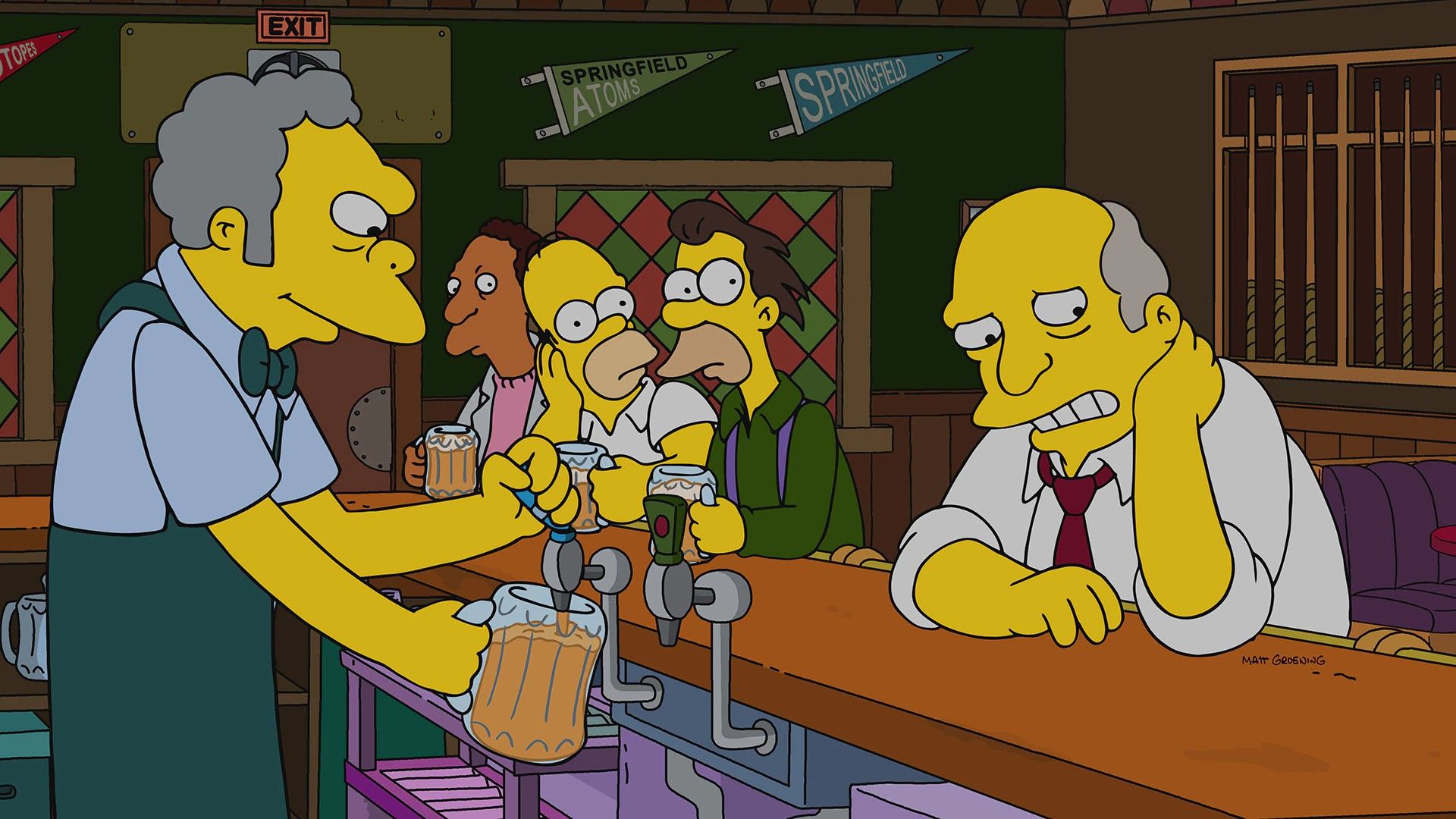 The Simpsons background