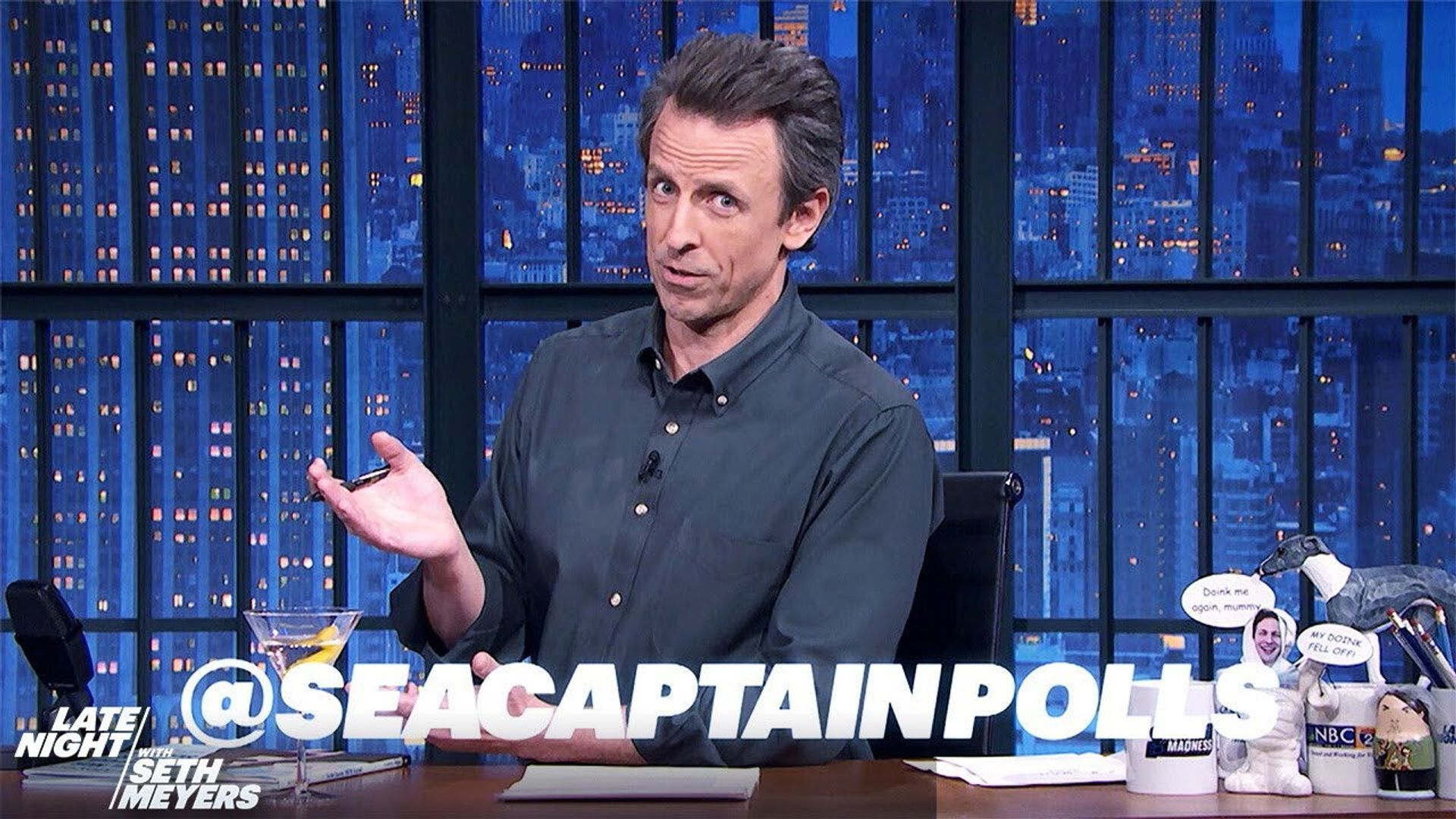 Late Night with Seth Meyers: Corrections" background