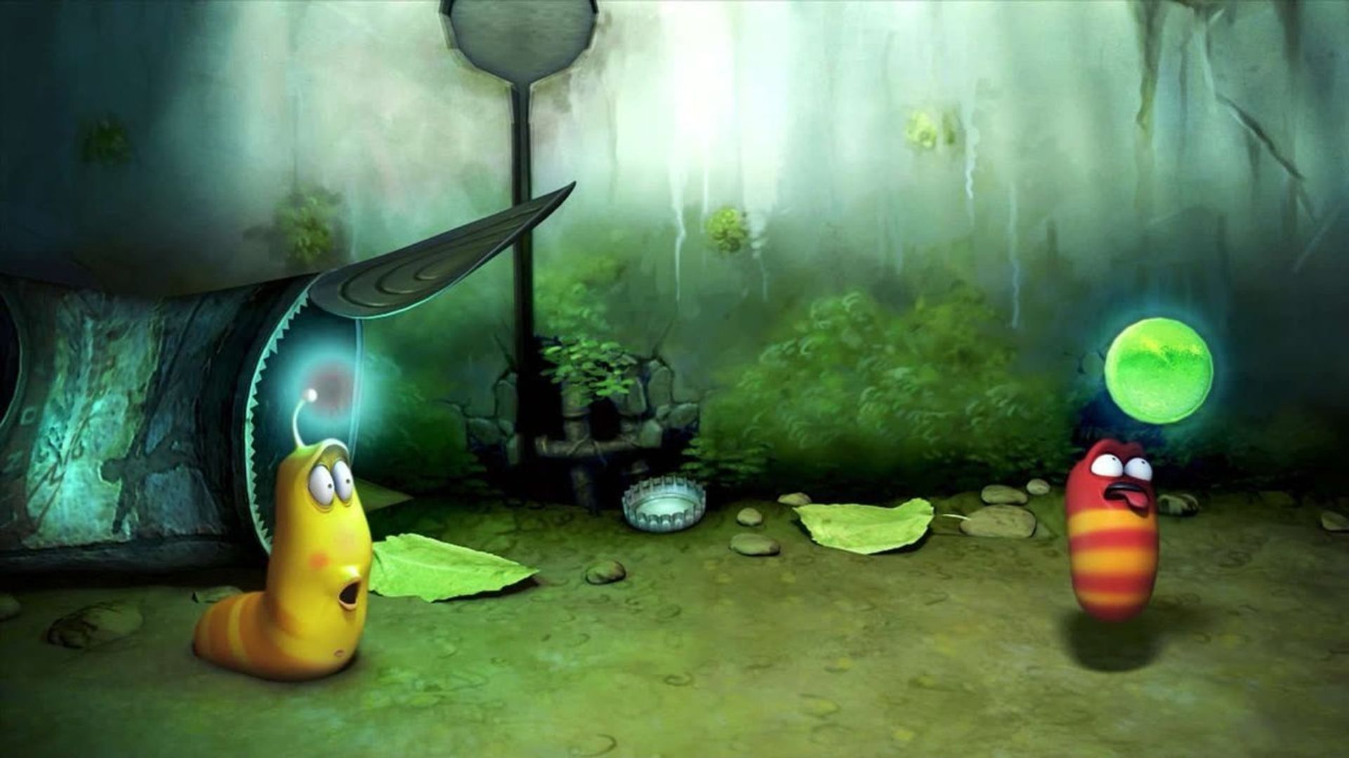 Larva background