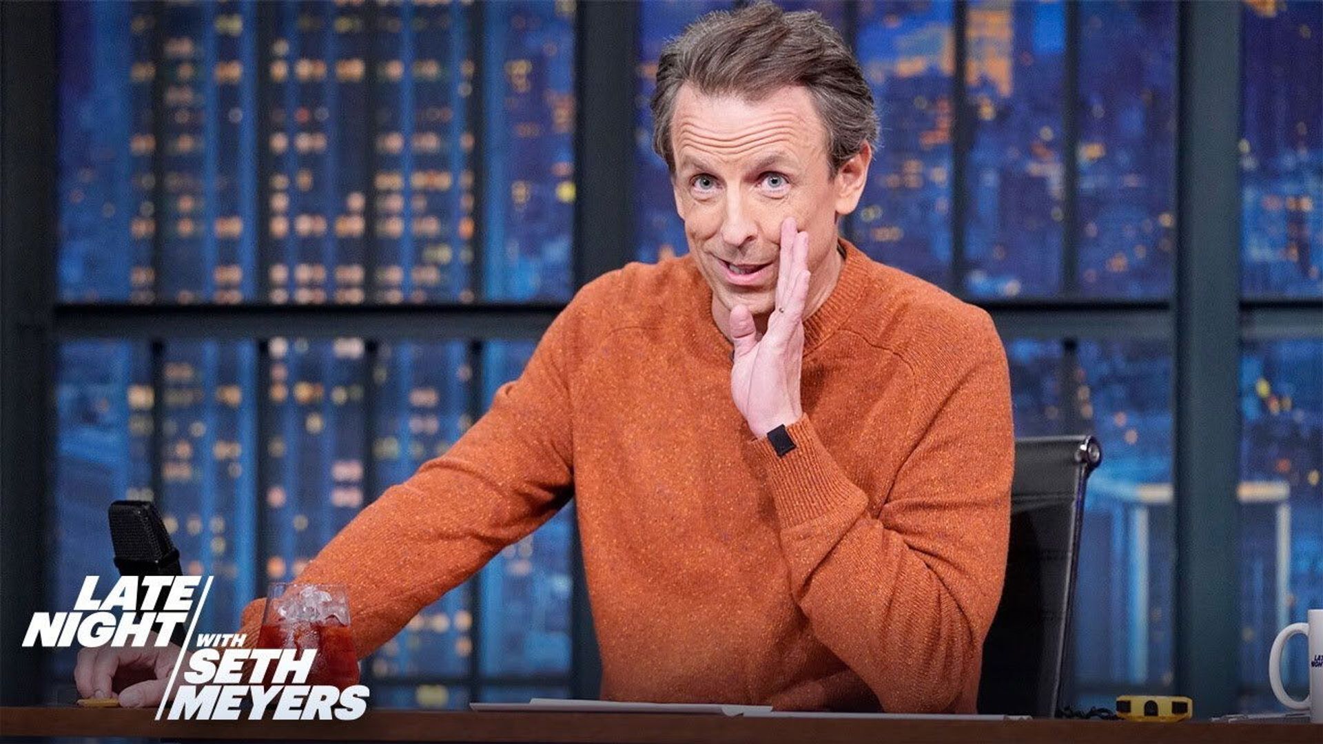 Late Night with Seth Meyers: Corrections" background