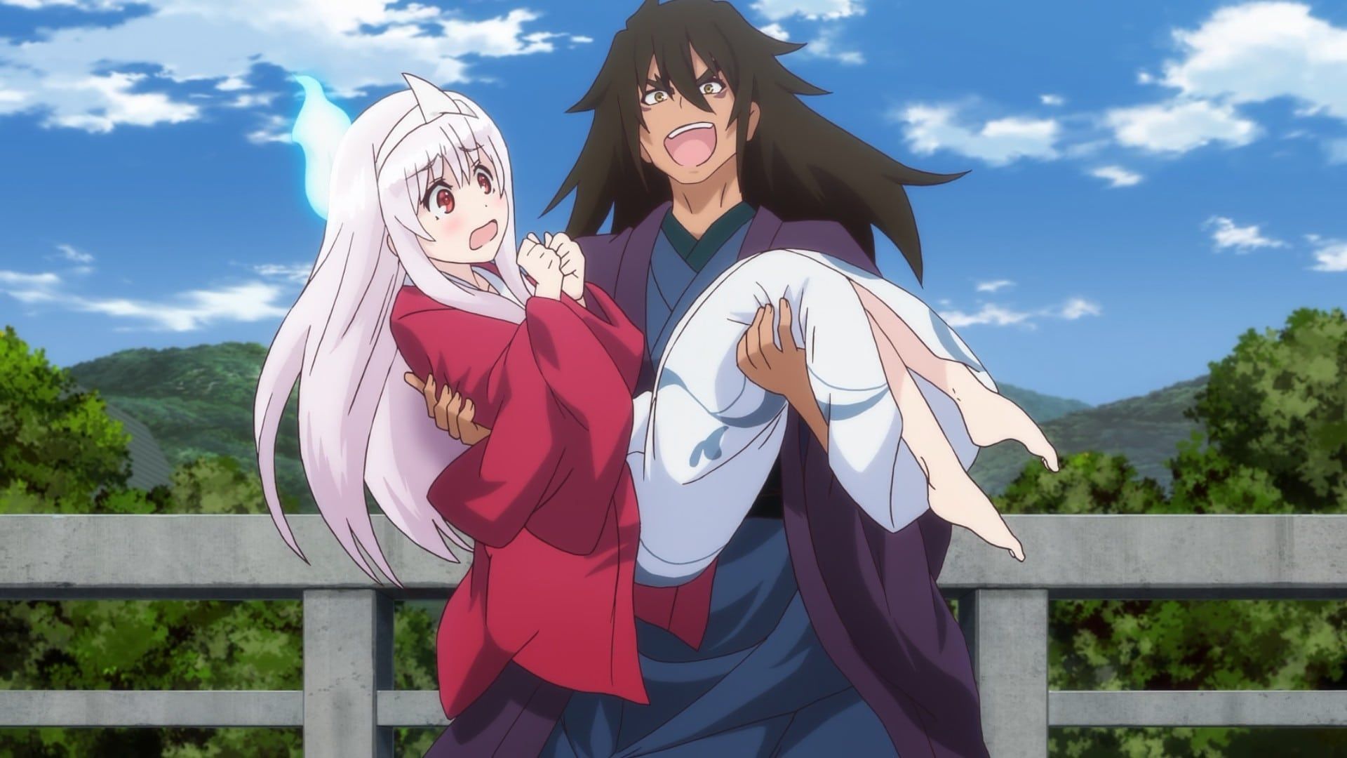 Yuuna and the Haunted Hot Springs background