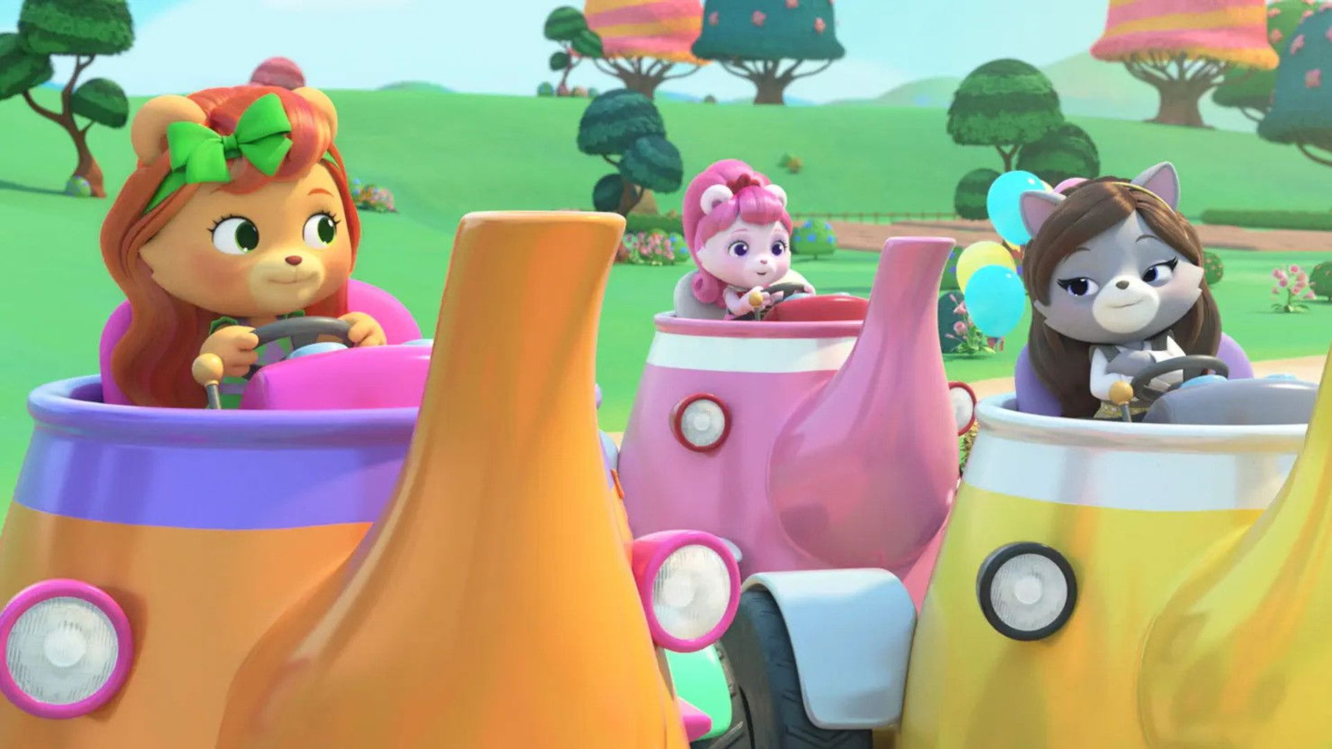 Tea Town Teddy Bears background