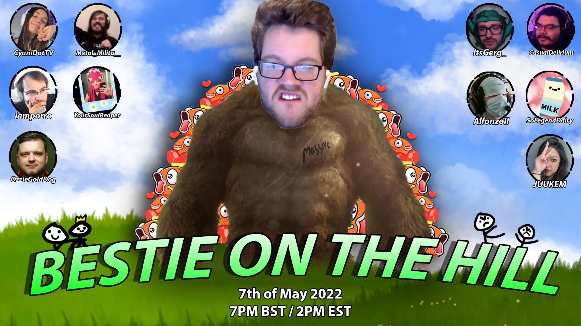 Bestie on the Hill background