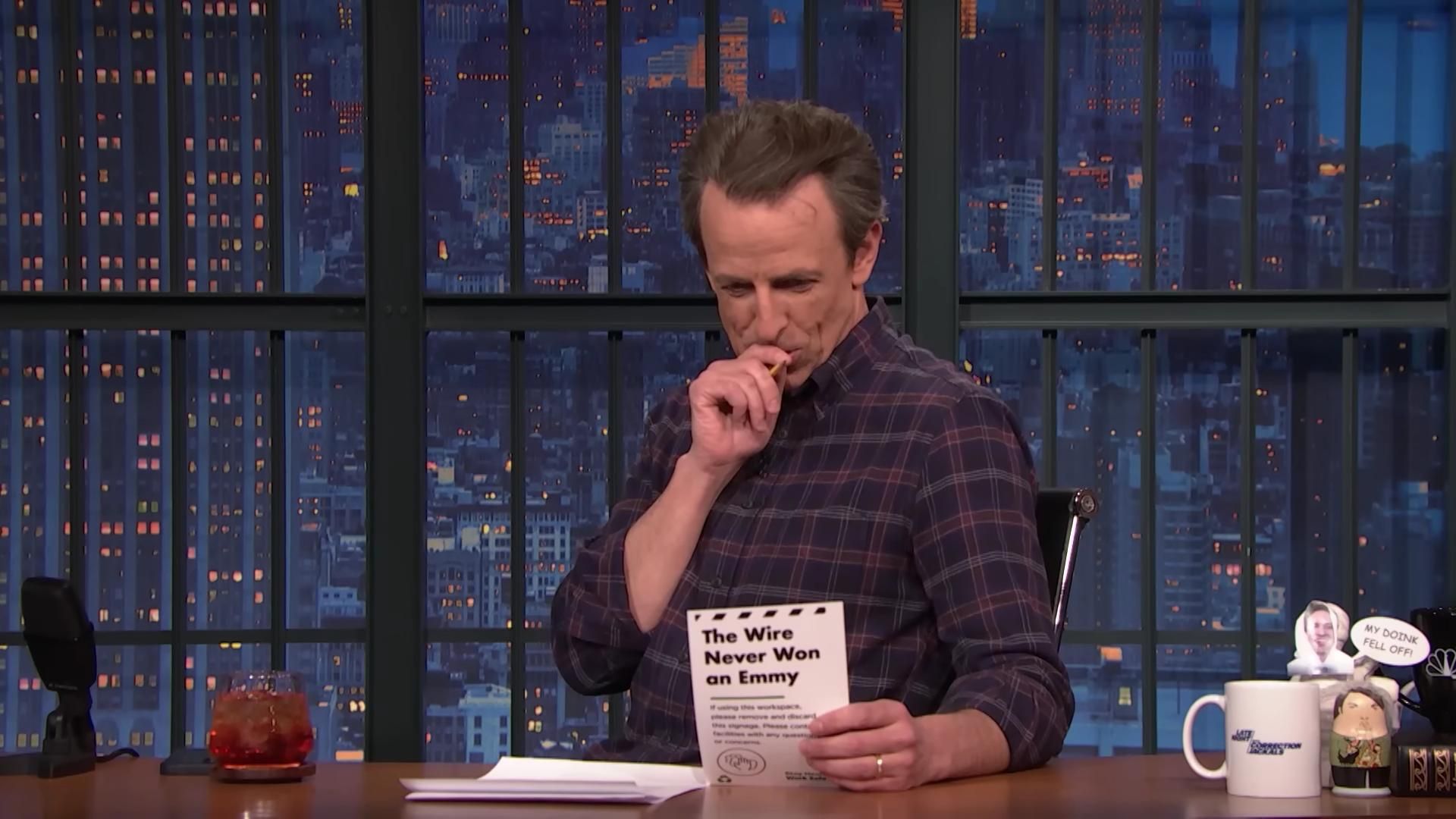 Late Night with Seth Meyers: Corrections" background