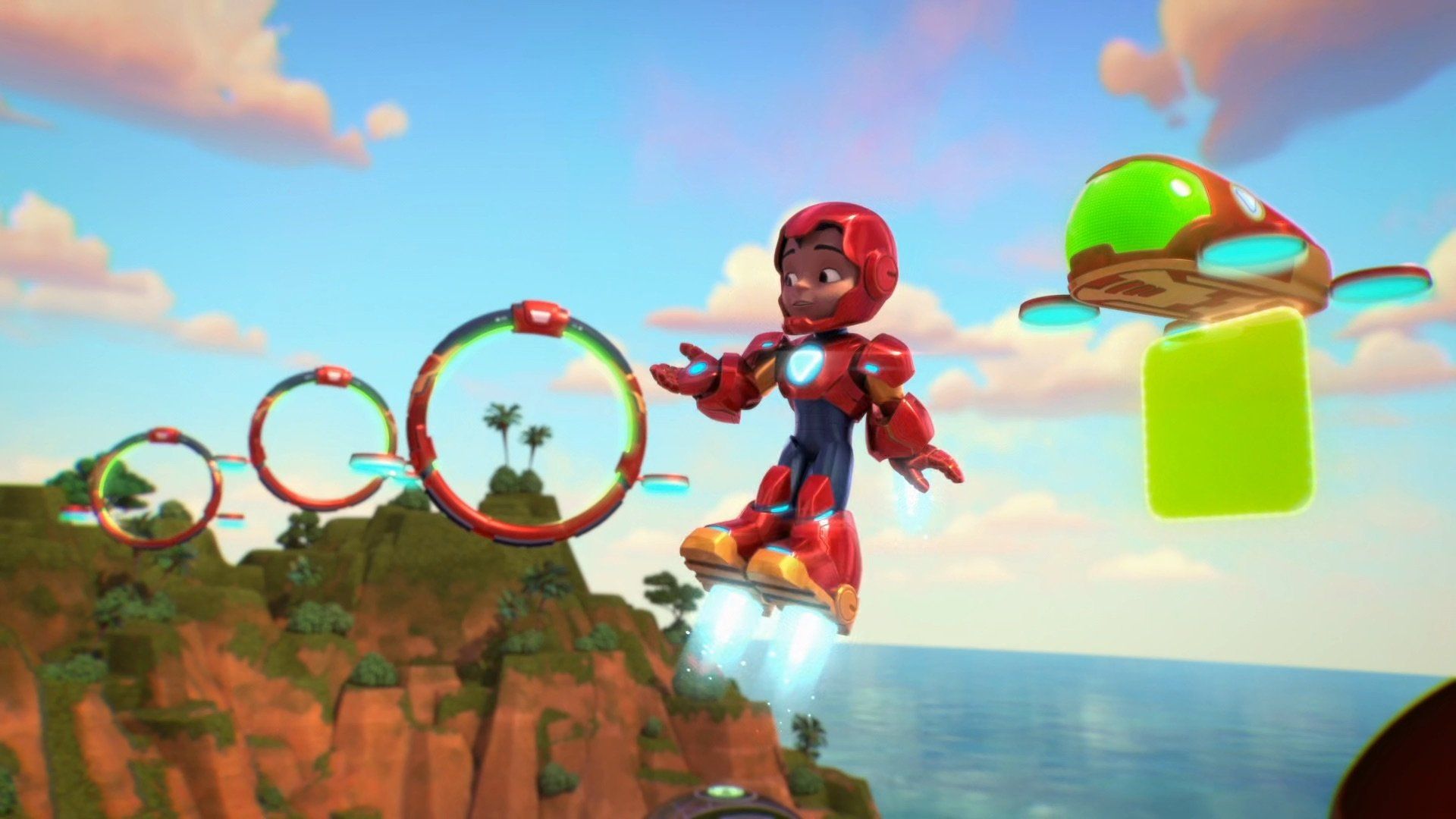 Iron Man and His Awesome Friends background