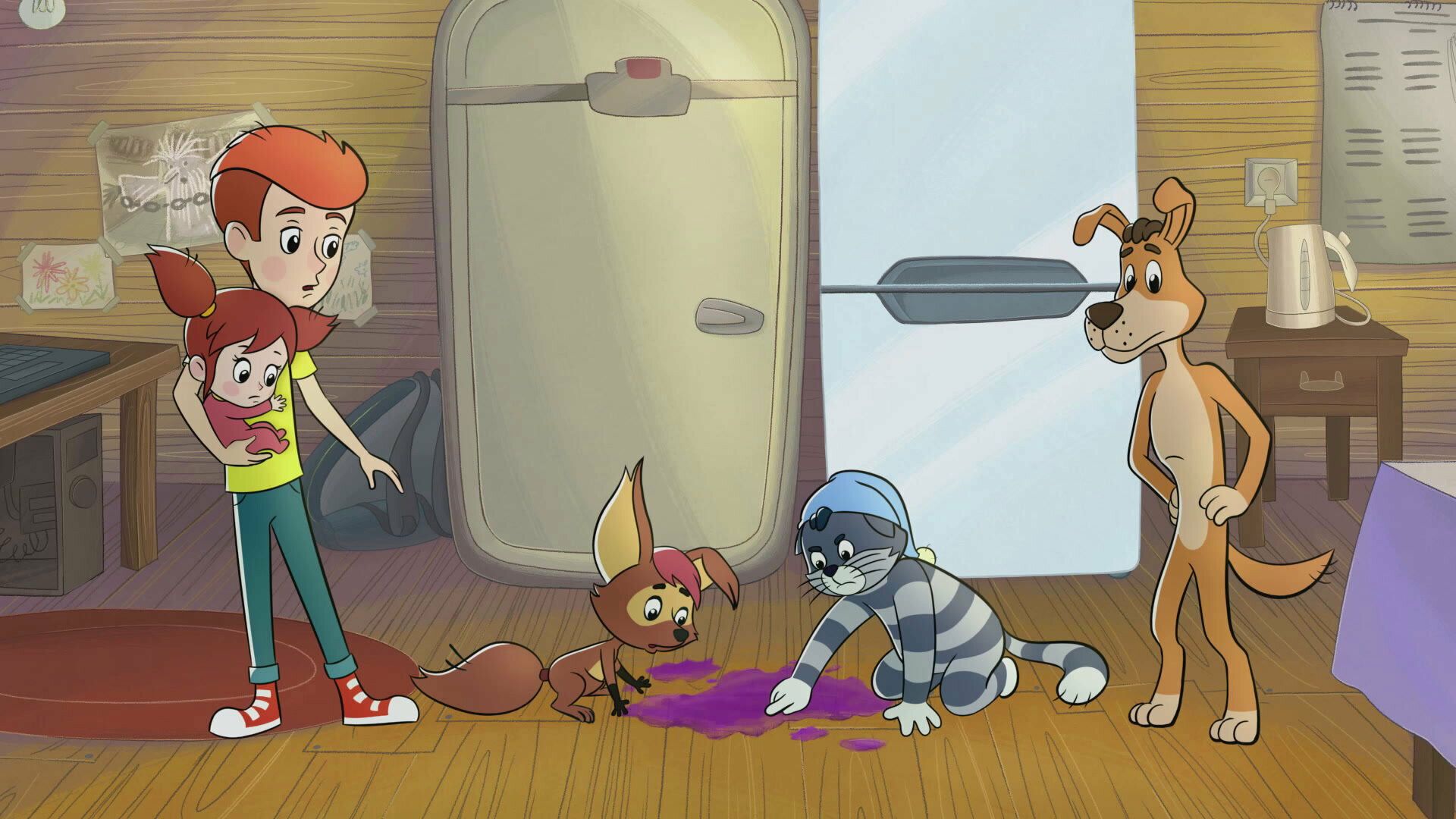 Mr. Theo, Cat & Dog background