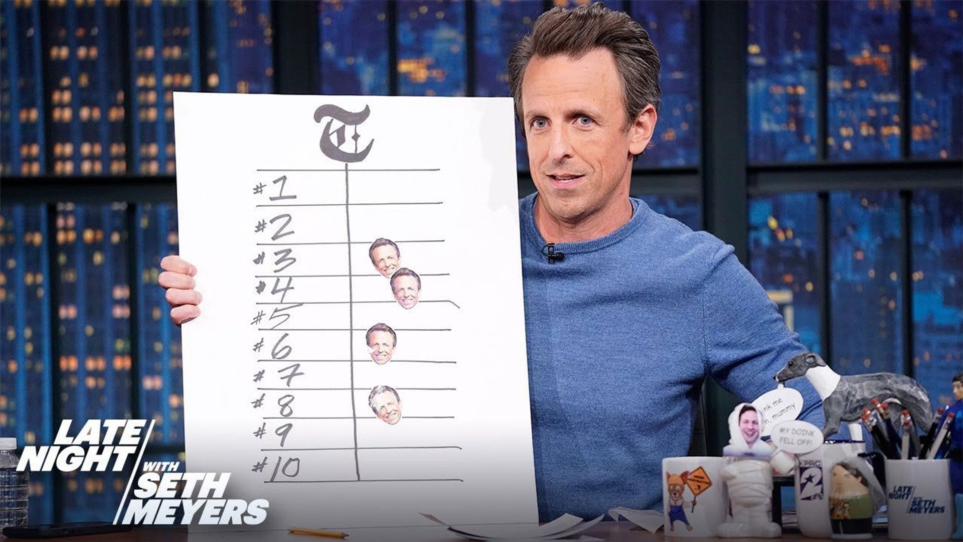 Late Night with Seth Meyers: Corrections" background