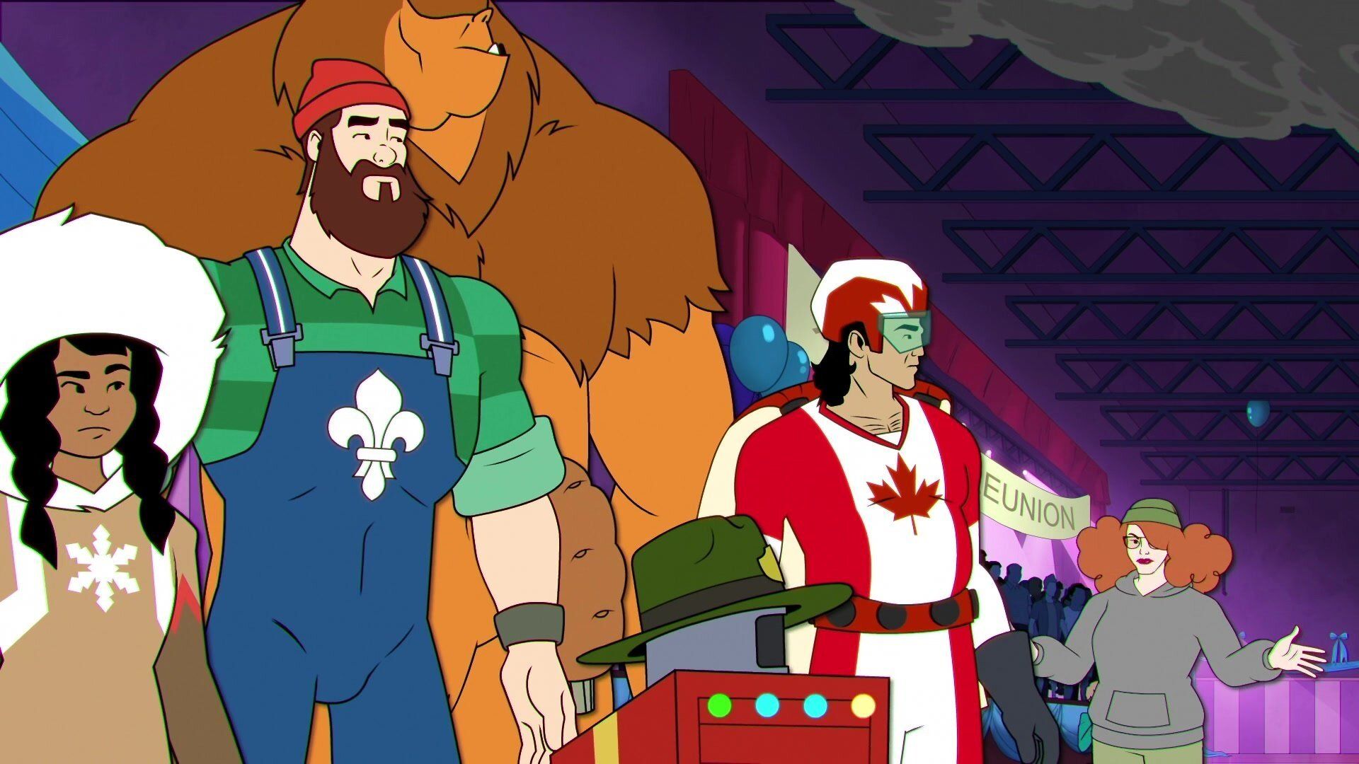 Super Team Canada background