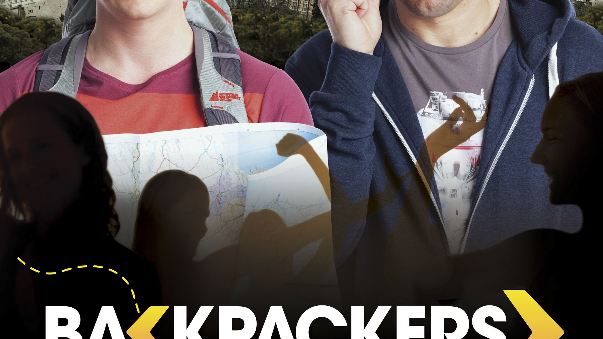 Backpackers background