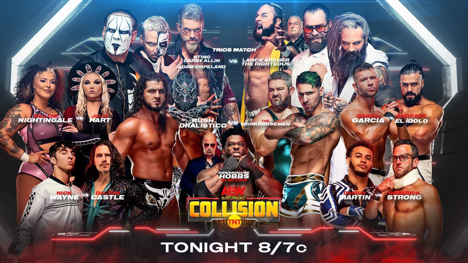 AEW Collision background