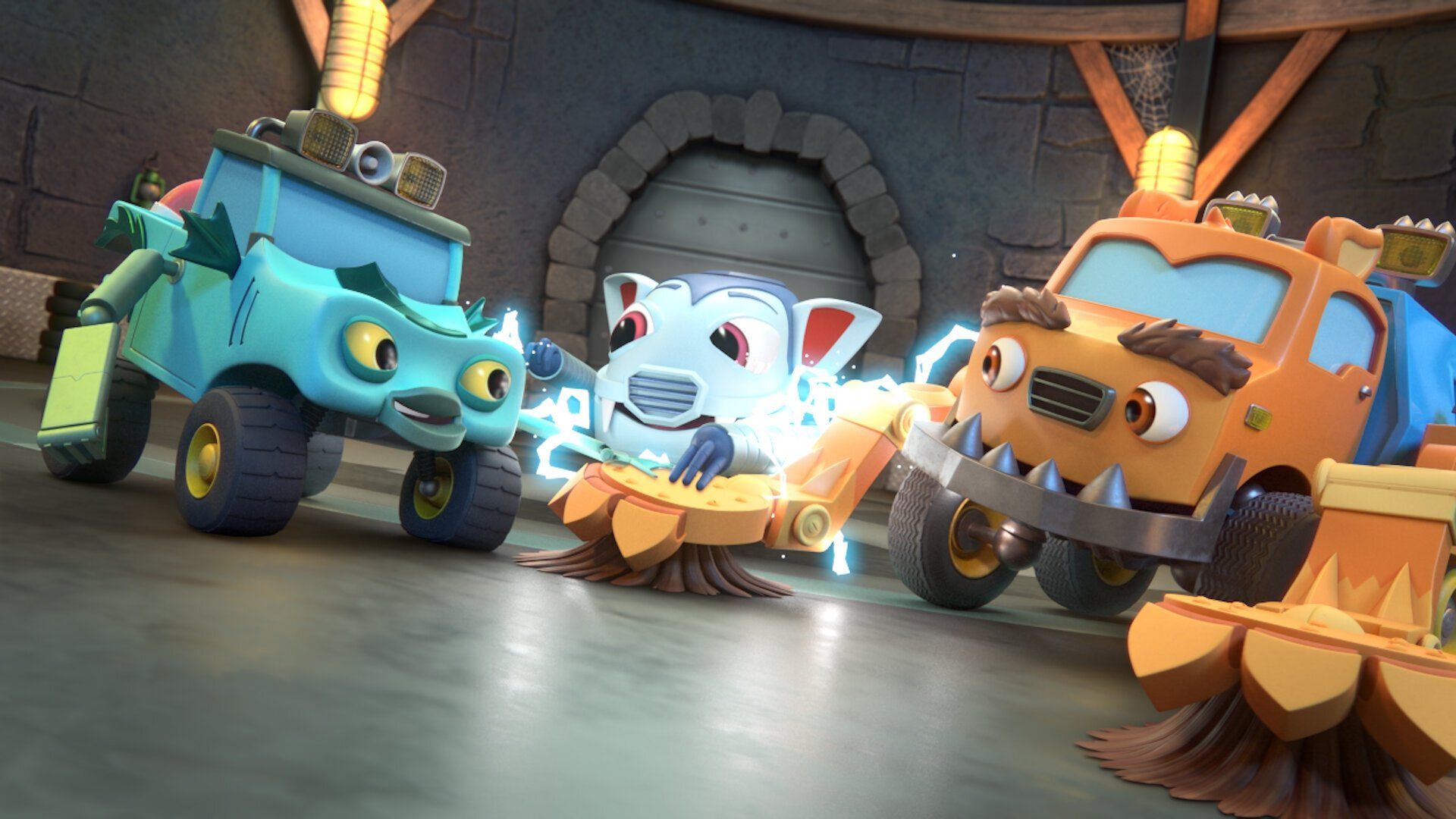 Mighty MonsterWheelies background