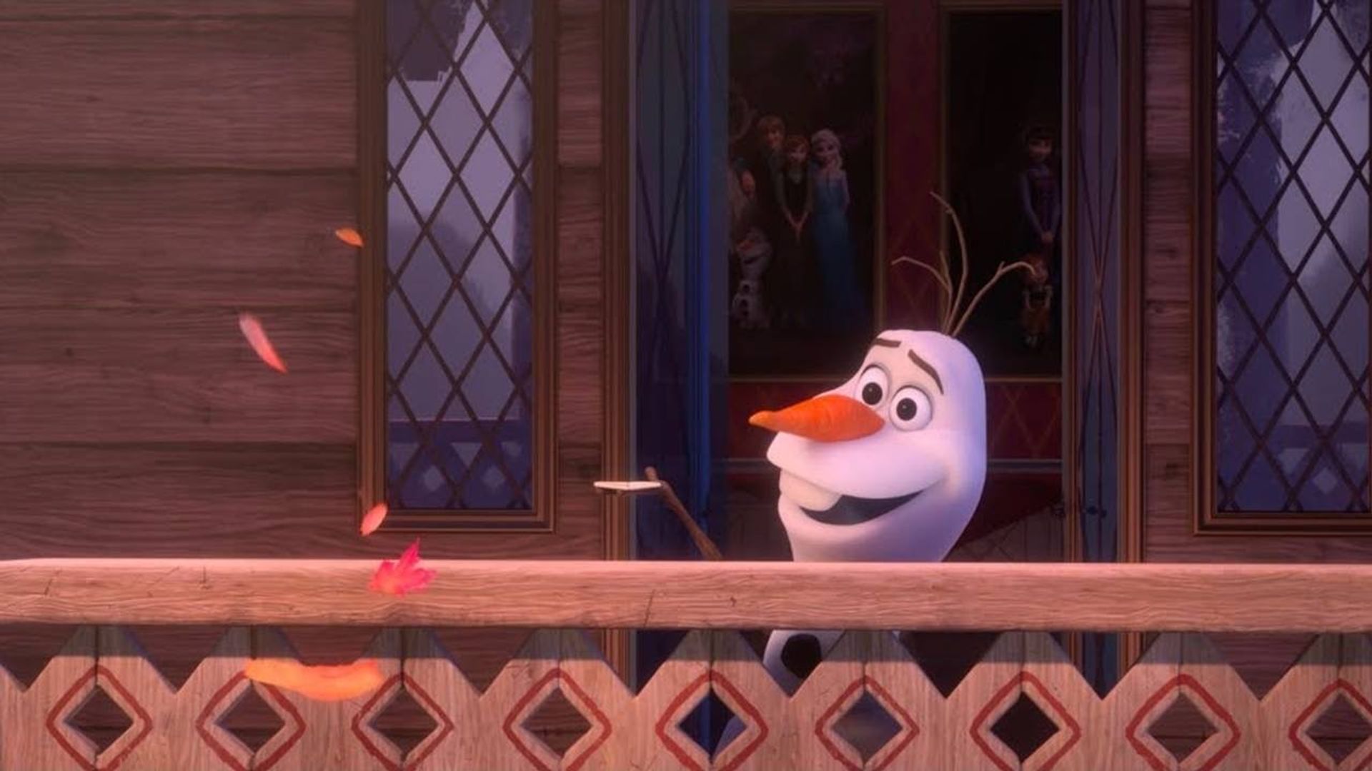 At Home with Olaf background