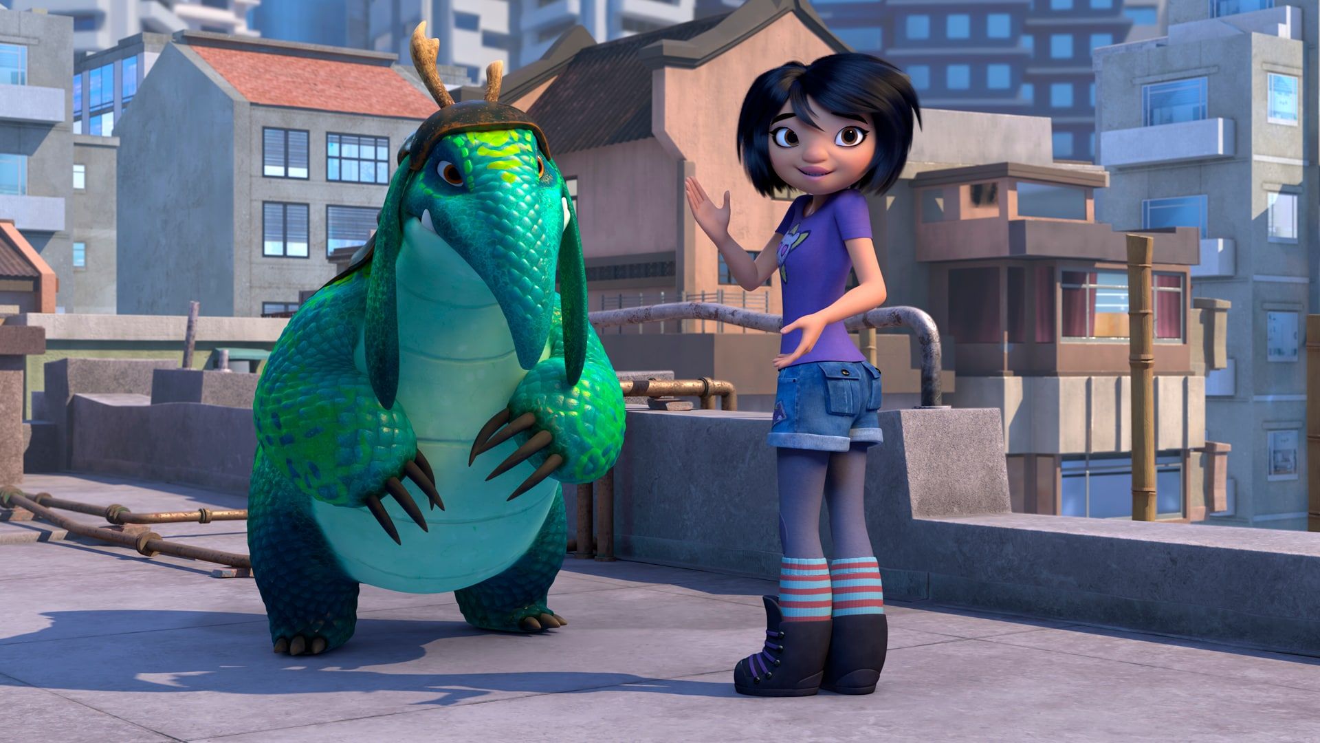 Abominable and the Invisible City background