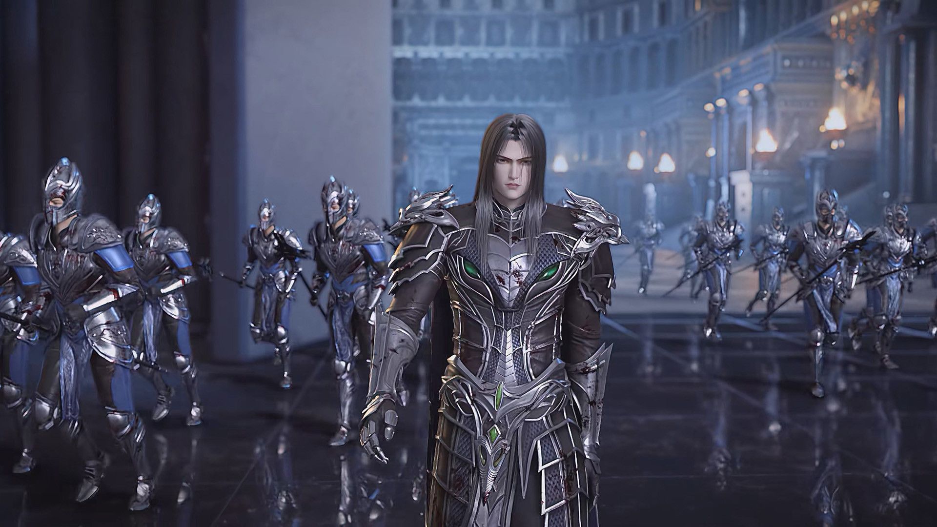 Purple River background