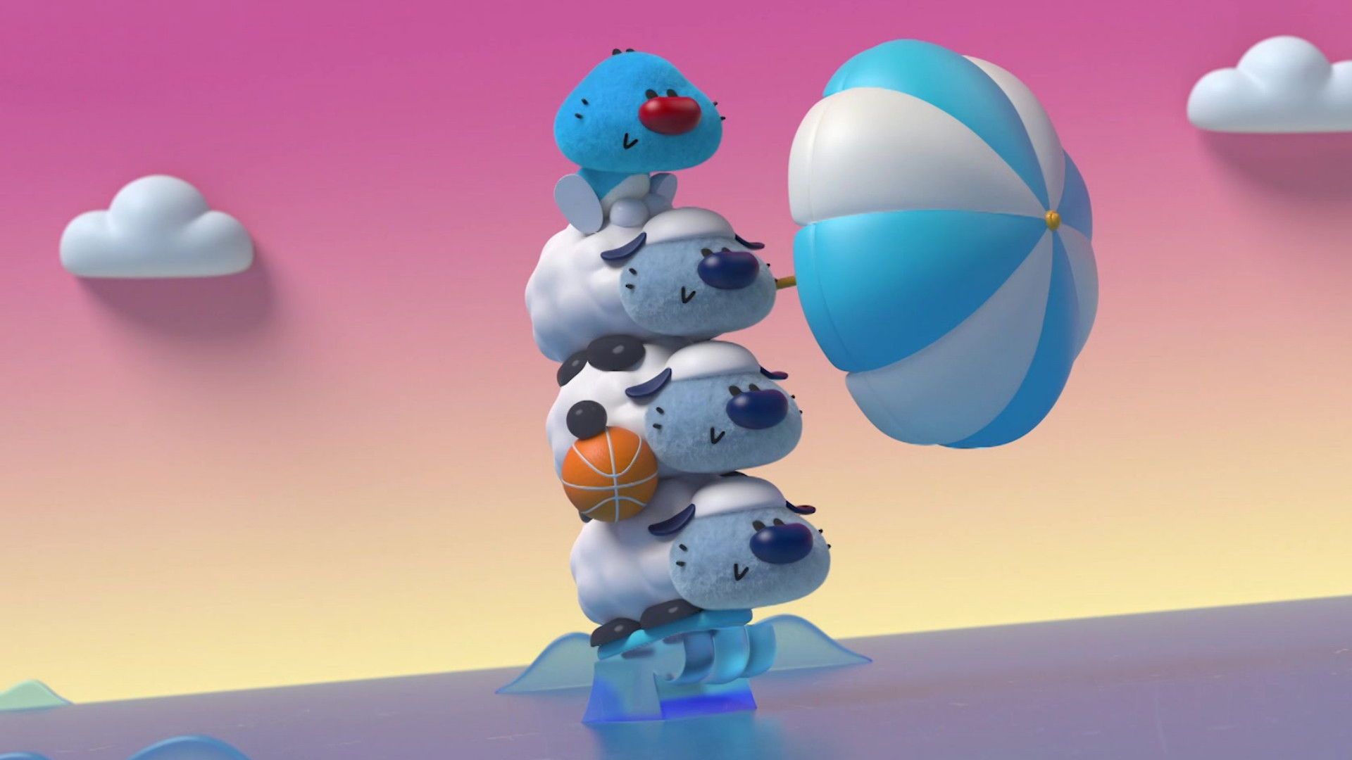 The New Adventures of Oggy background